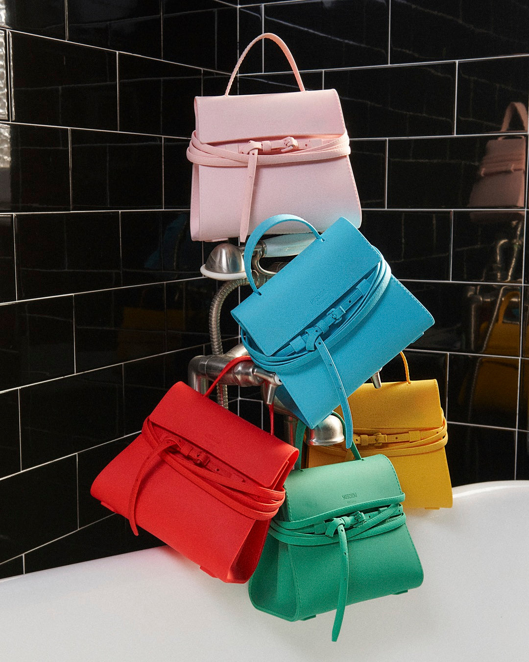 Moschino SILICON TIE ME BAG NUOVI MODELLI