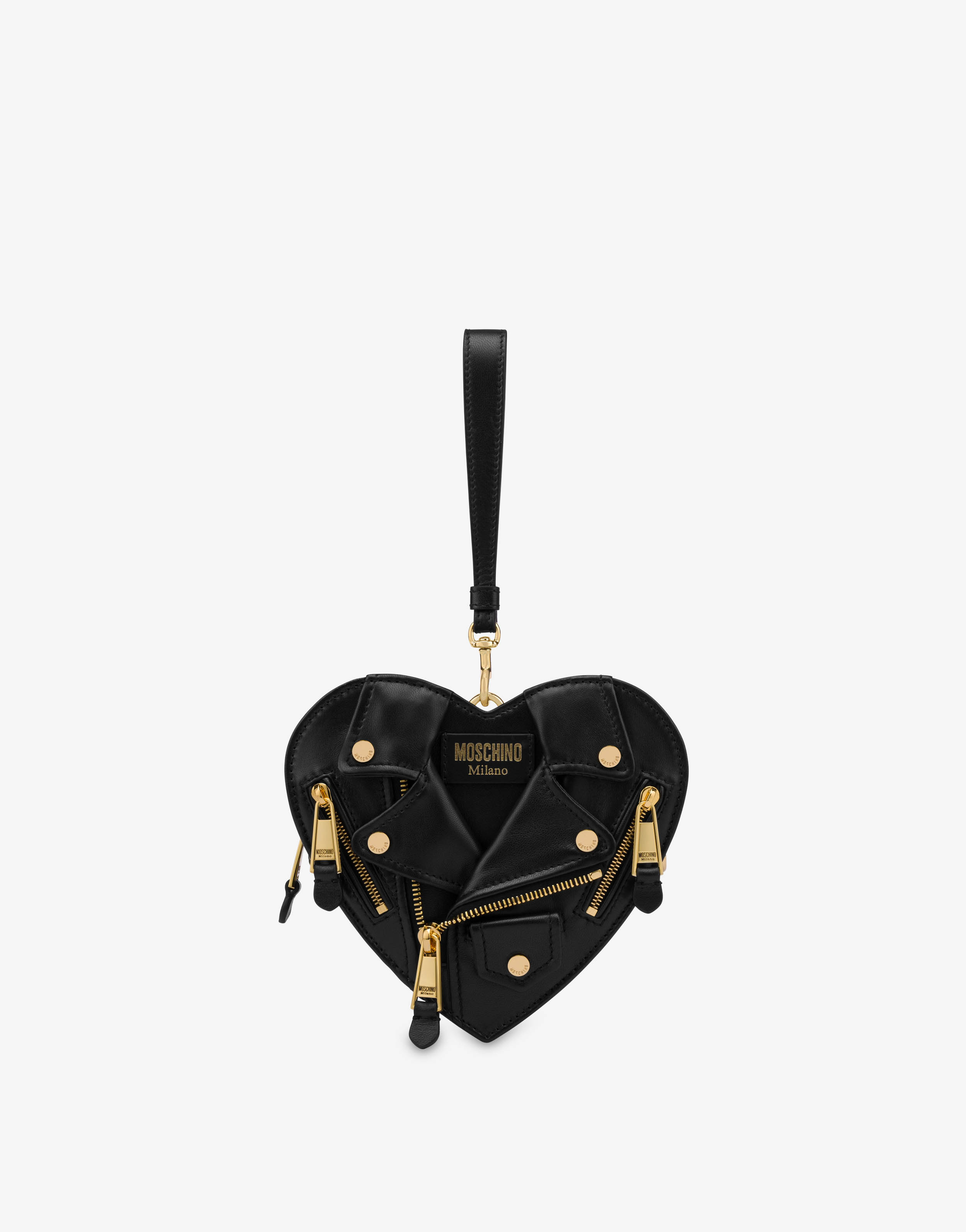 Small Heart Biker Bag  Moschino Official Store
