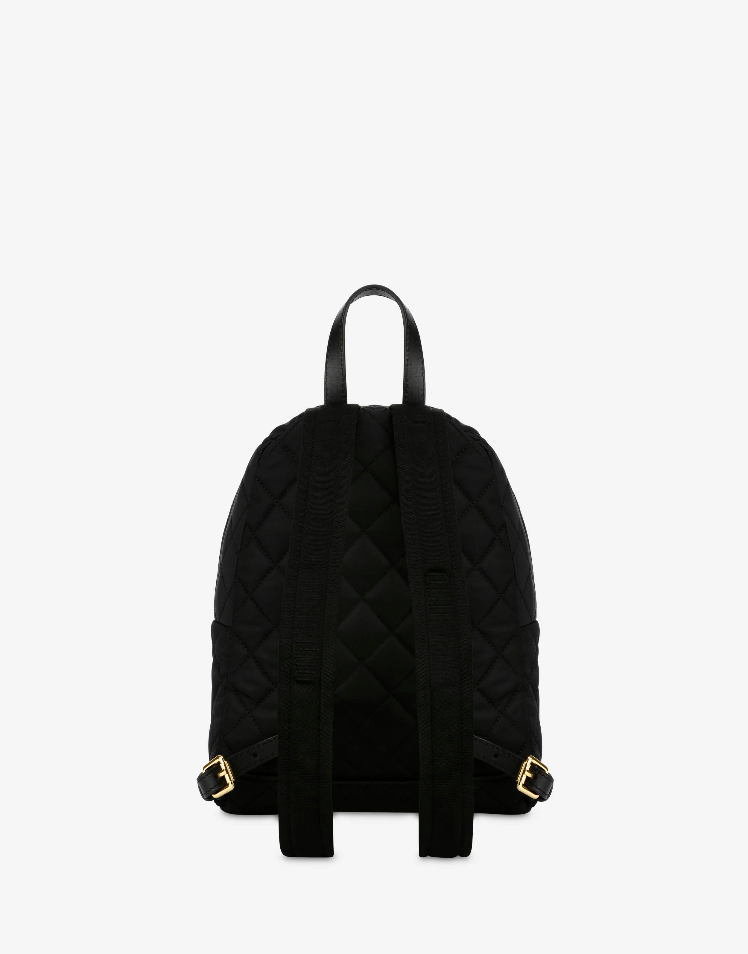 Quilted backpack with logo | Moschino Official Store