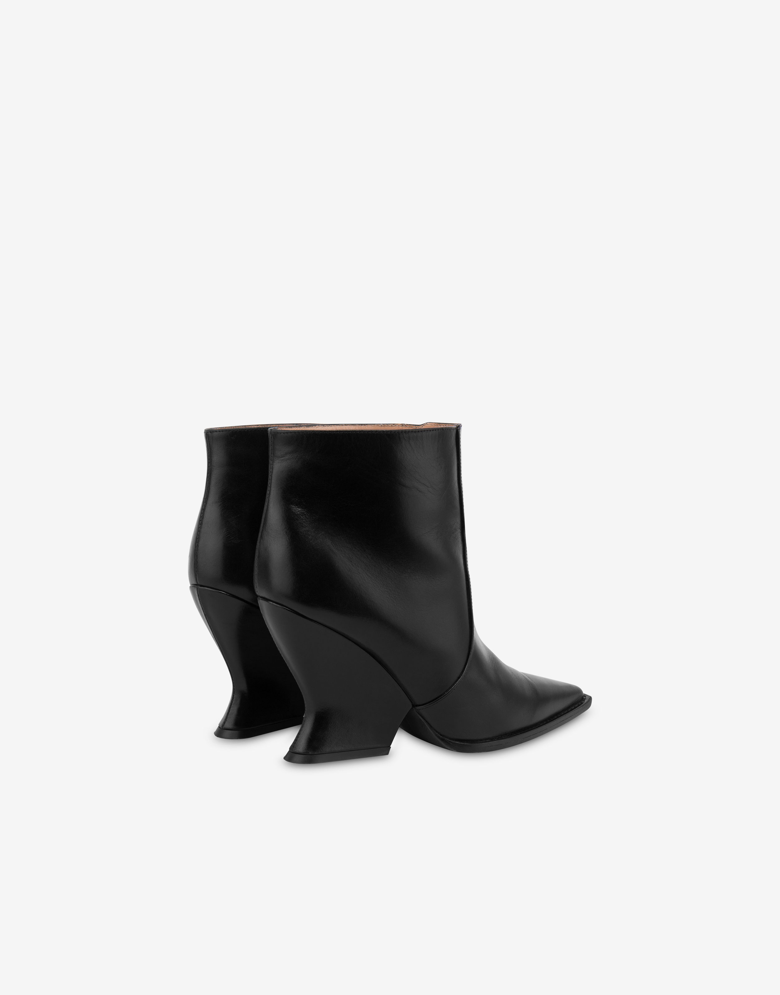 Walking calf leather ankle boots
