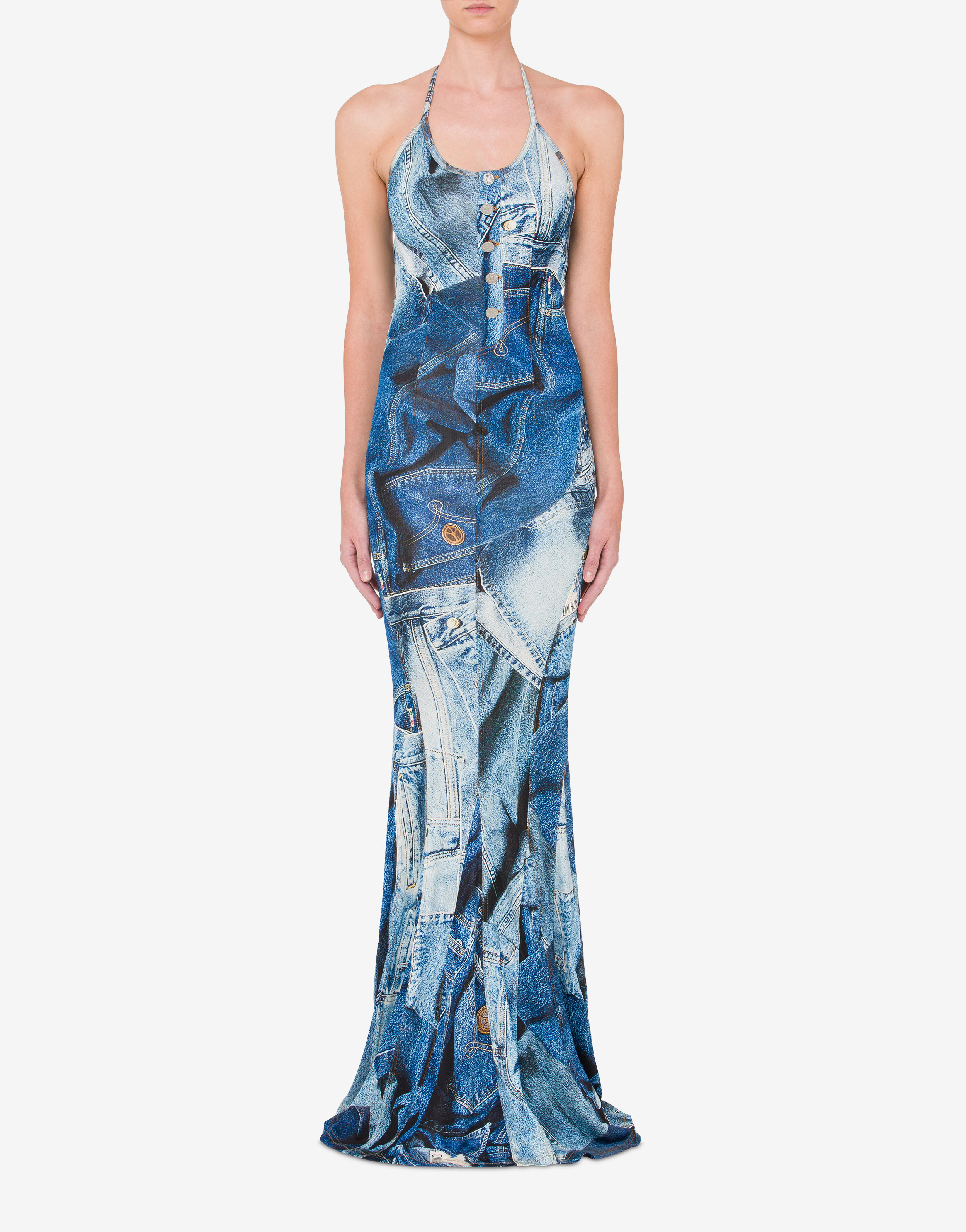 Ralph Lauren Denim Patchwork Sleeveless Dress | Wardrobe Icons