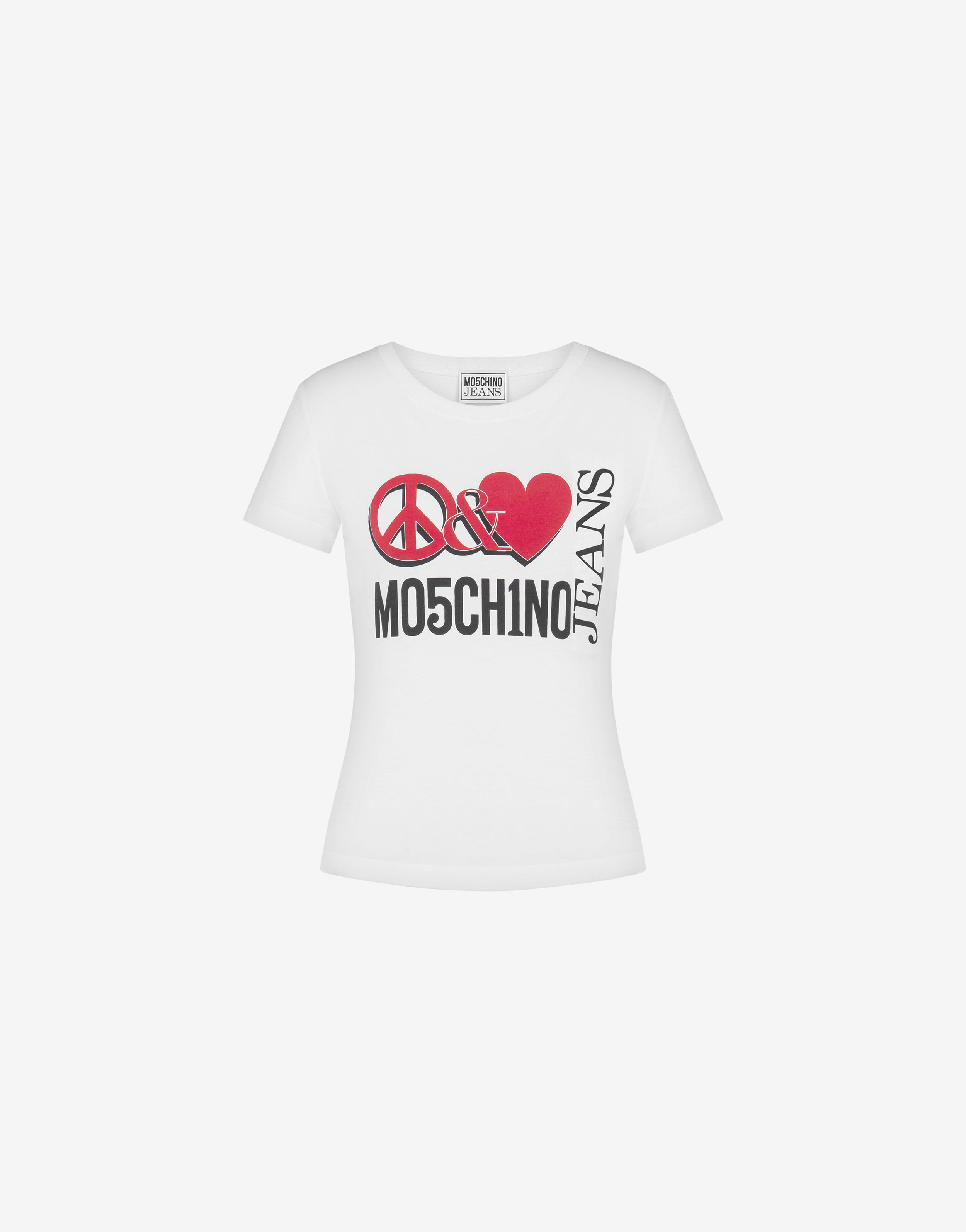 Peace & Love ジャージー Tシャツ | Moschino Official Store