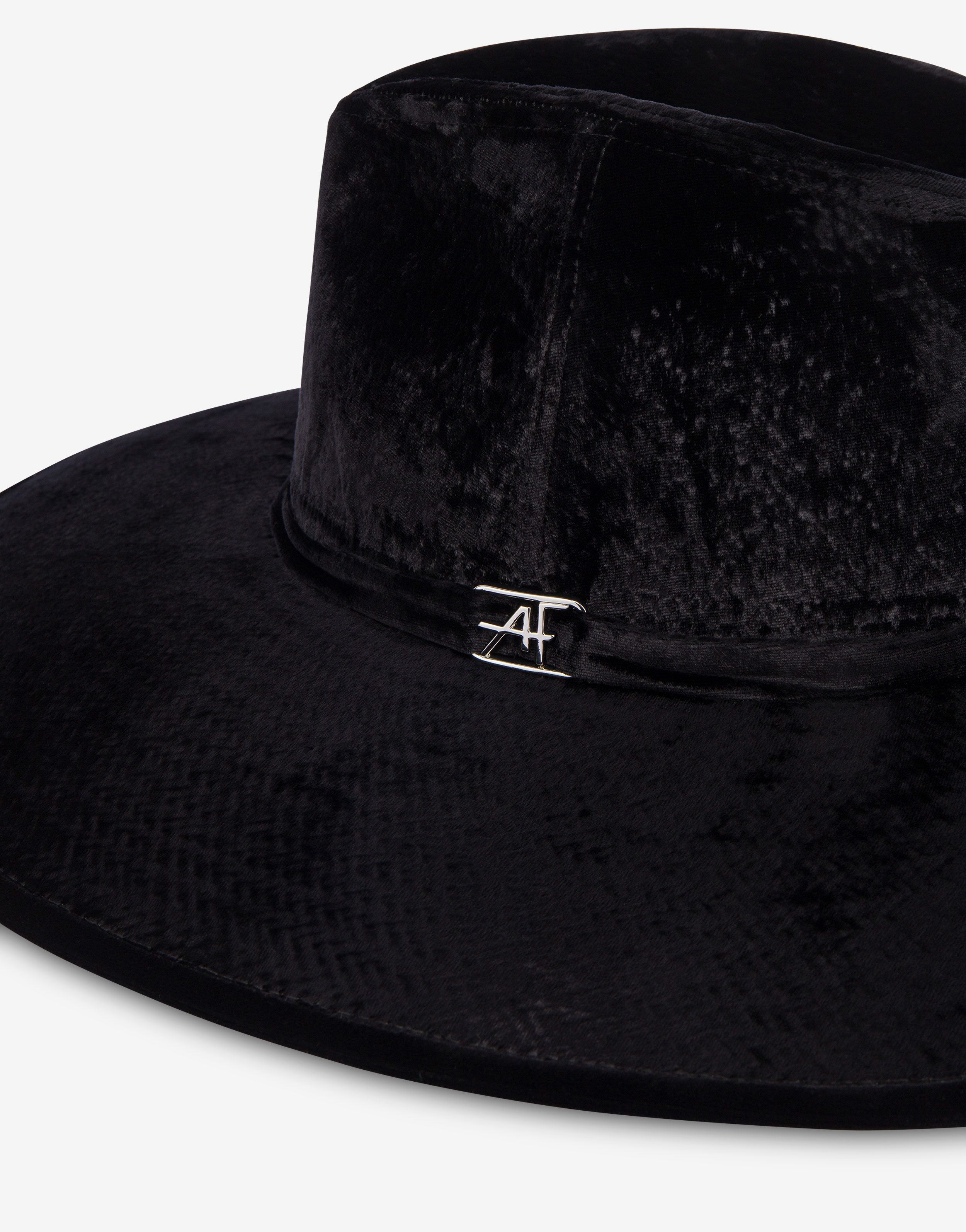 Velvet hat with AF logo