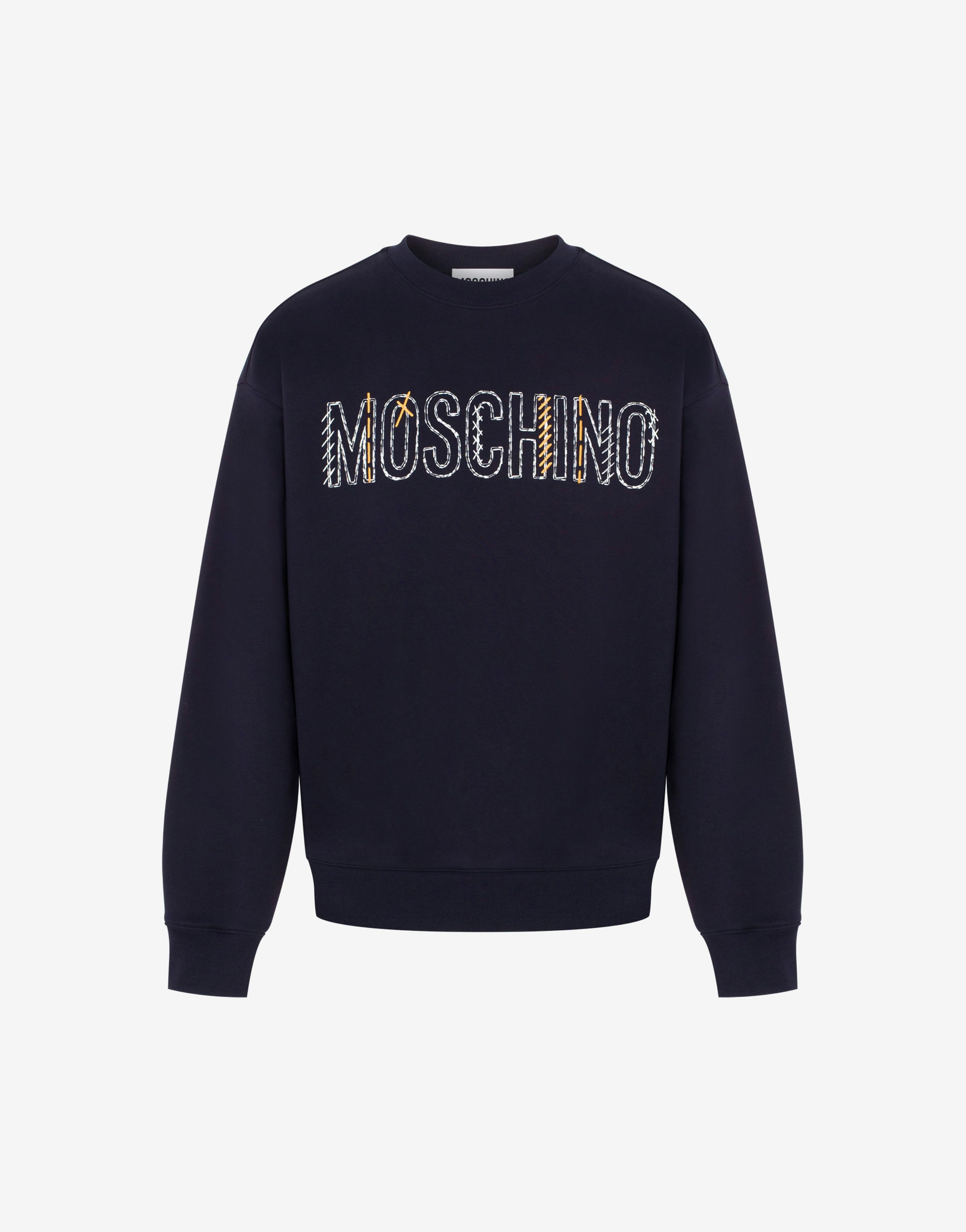 Stitching Logo オーガニックコットン スウェットシャツ | Moschino ...