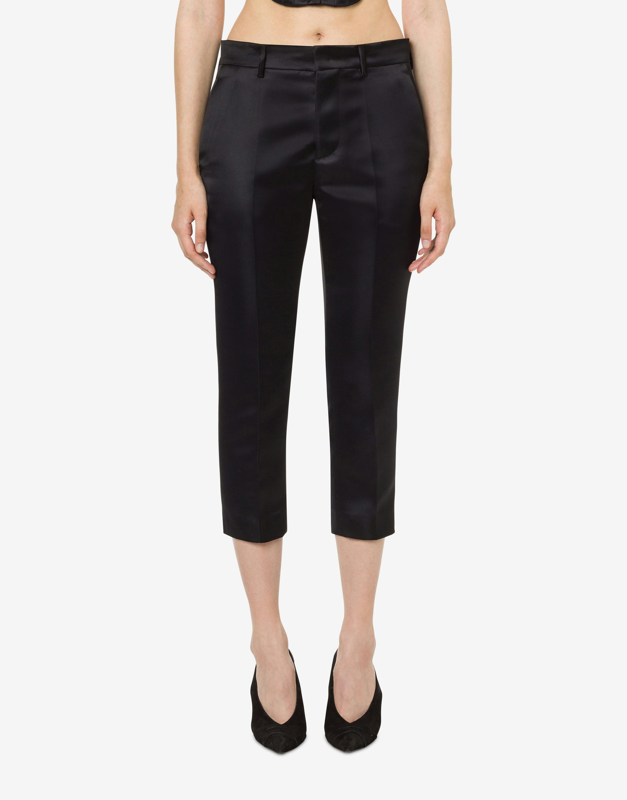 Cropped duchesse trousers