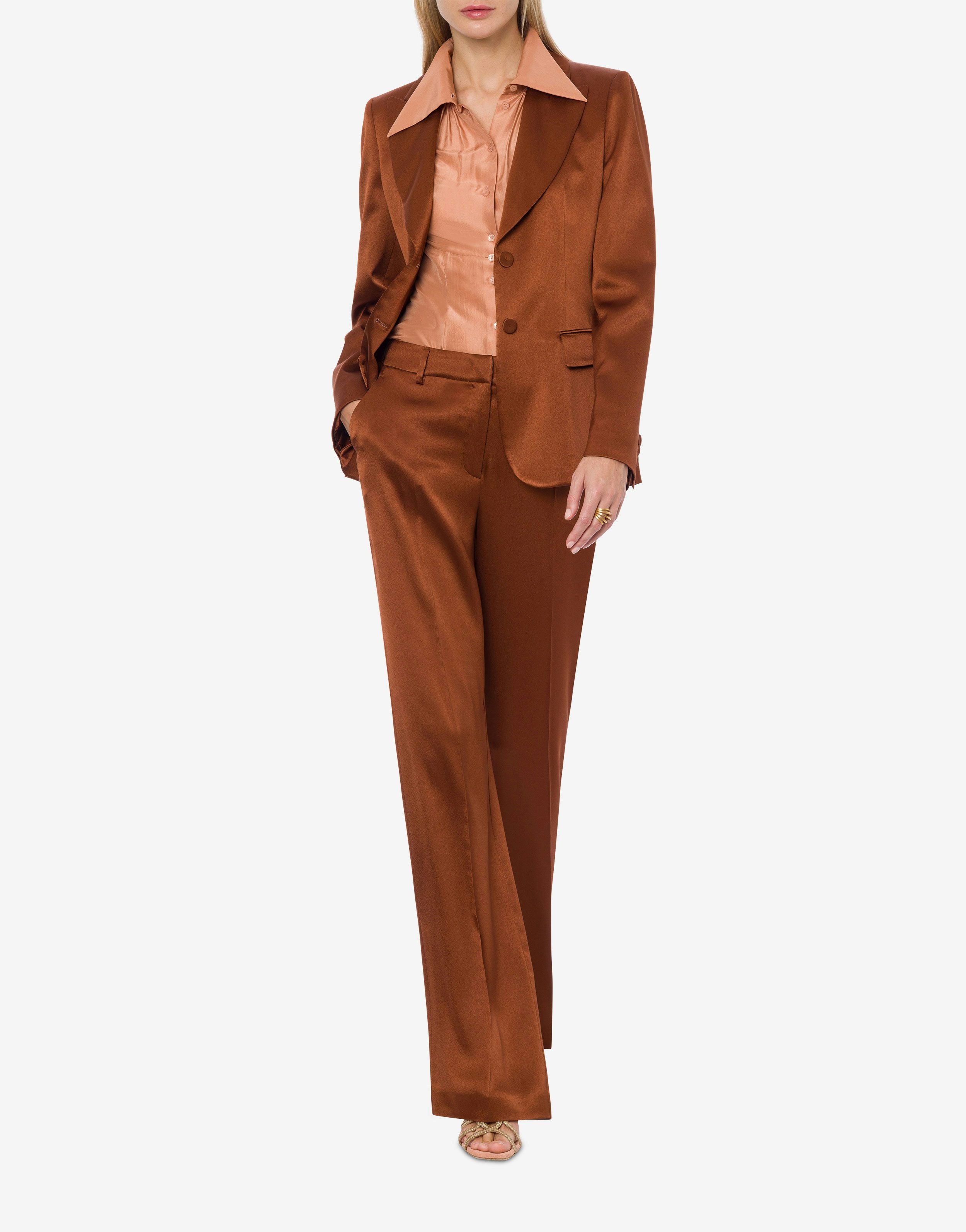 Tailored trousers in satin