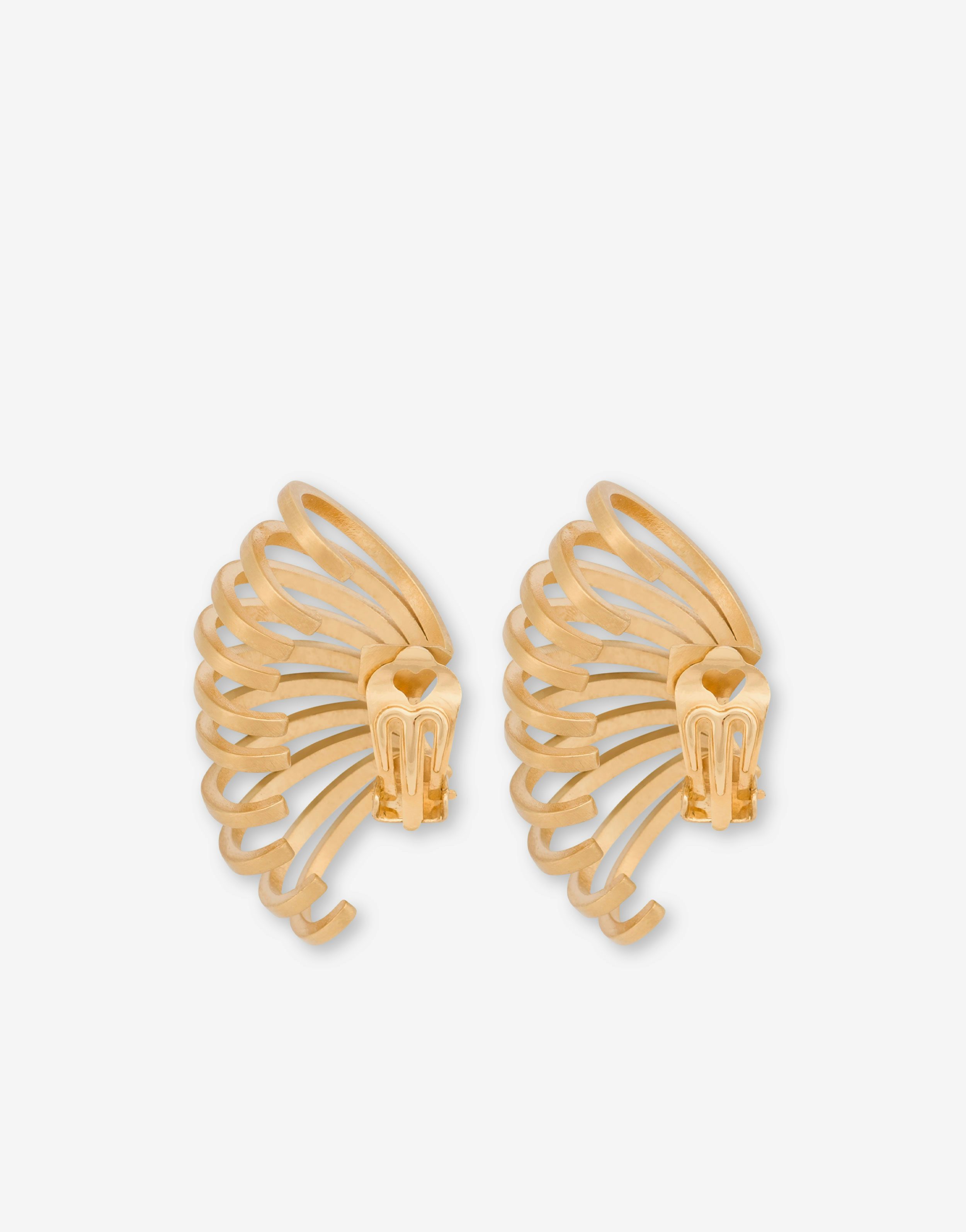 Boucles d’oreilles à clip en métal doré
