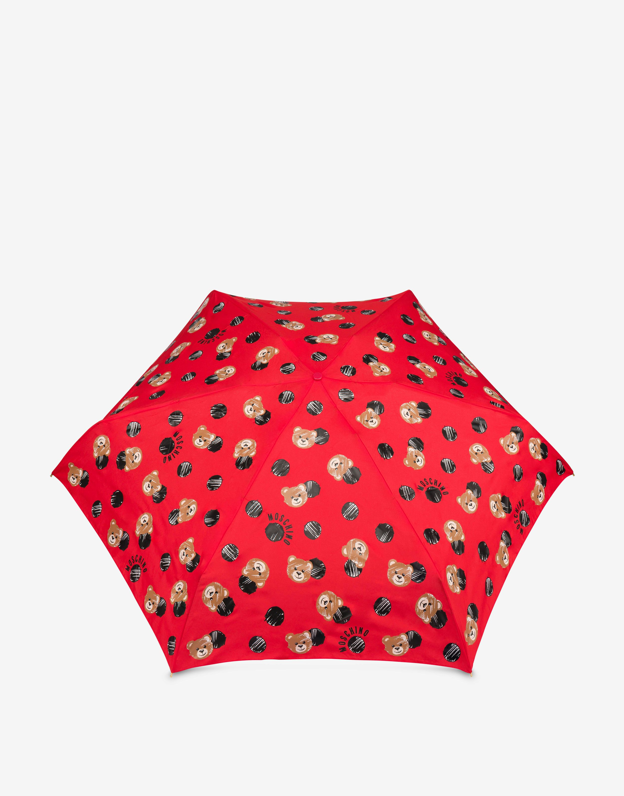 Allover Teddy Bear ultra-mini umbrella | Moschino Official Store