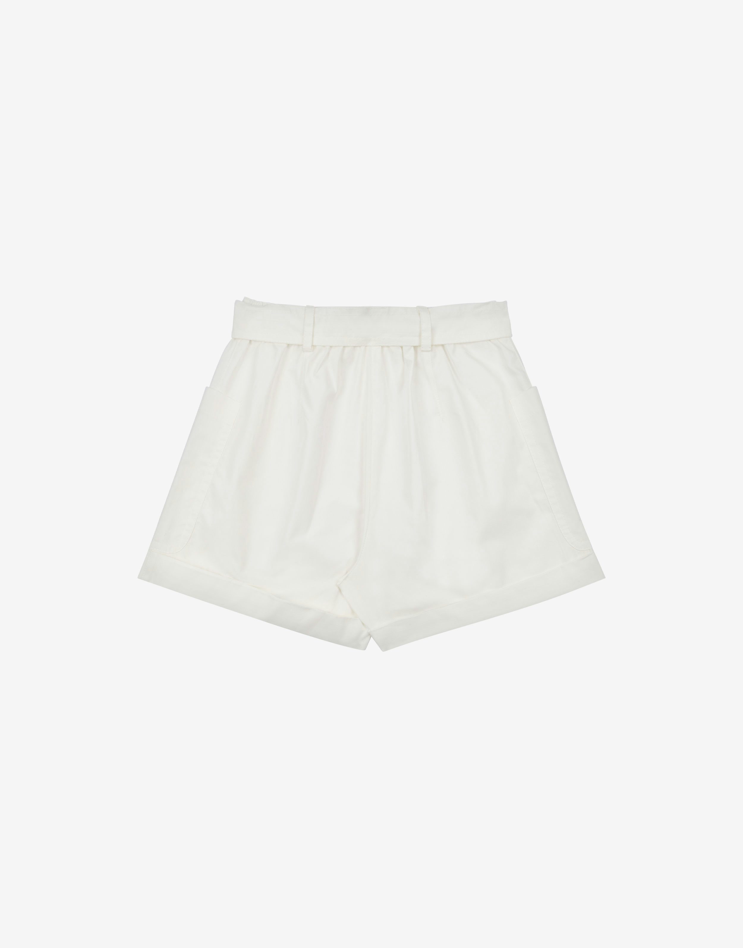 Kids' cotton Bermuda shorts with sash