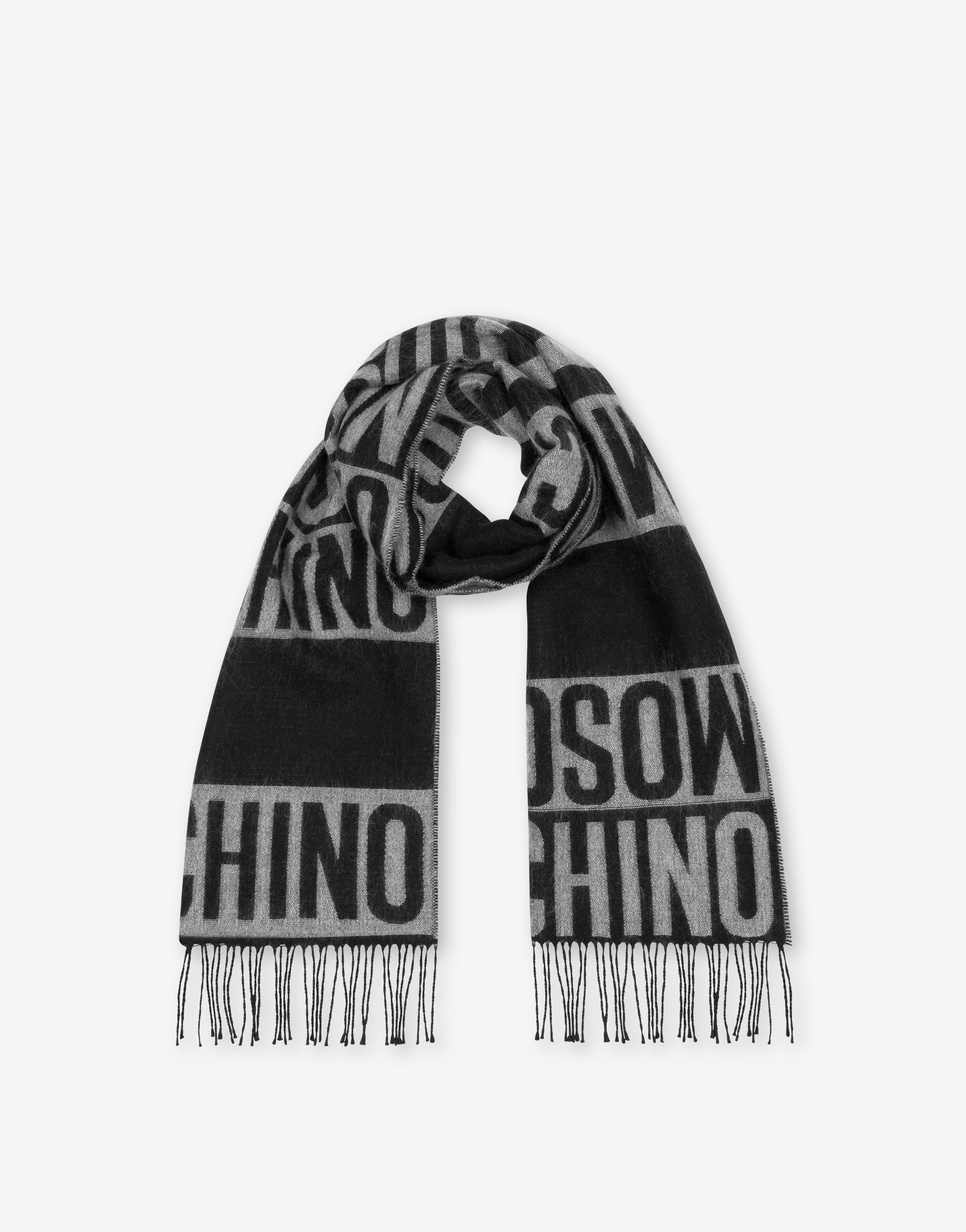 Logo Lettering scarf | Moschino Official Store