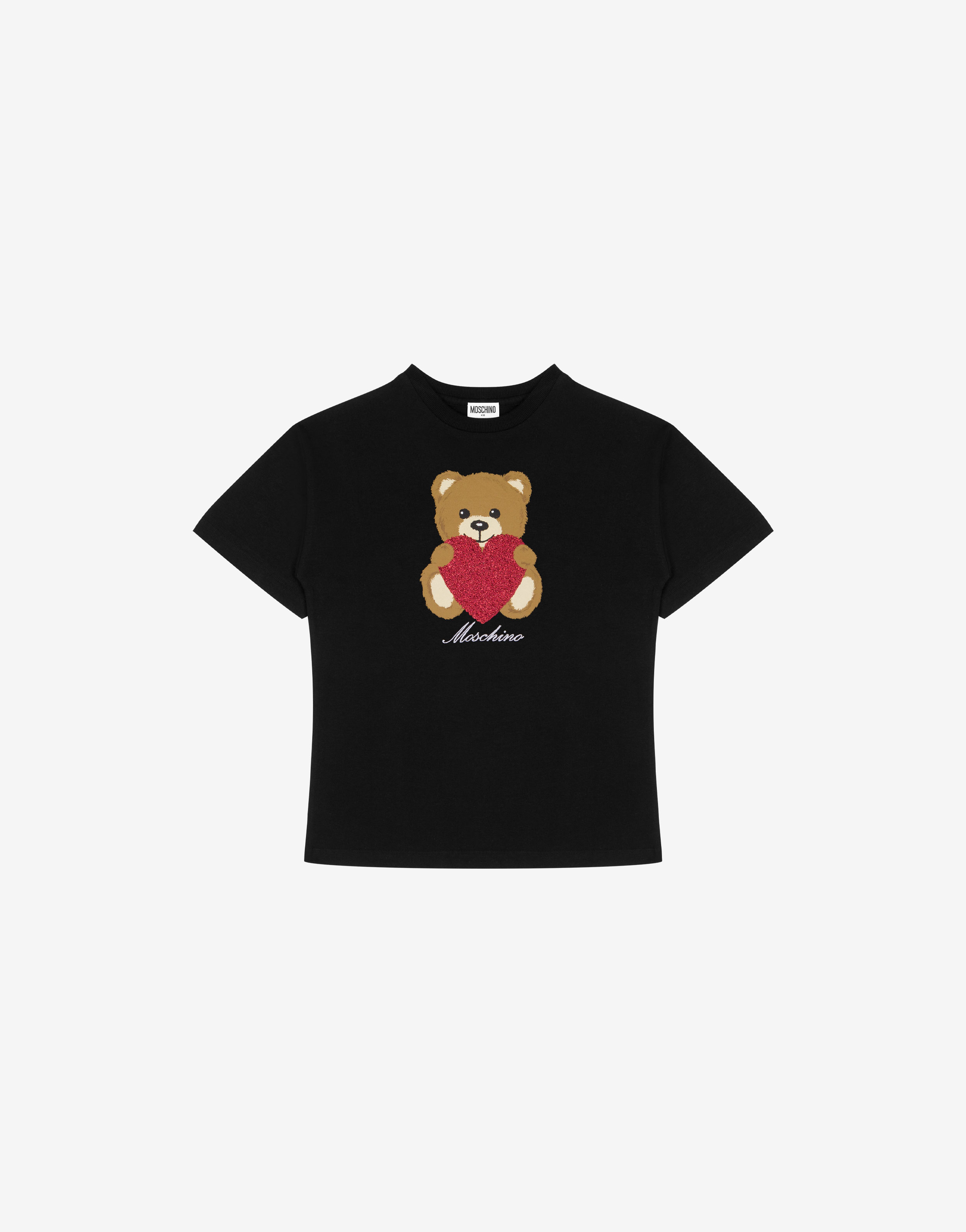 Heart Teddy Bear jersey maxi T-shirt