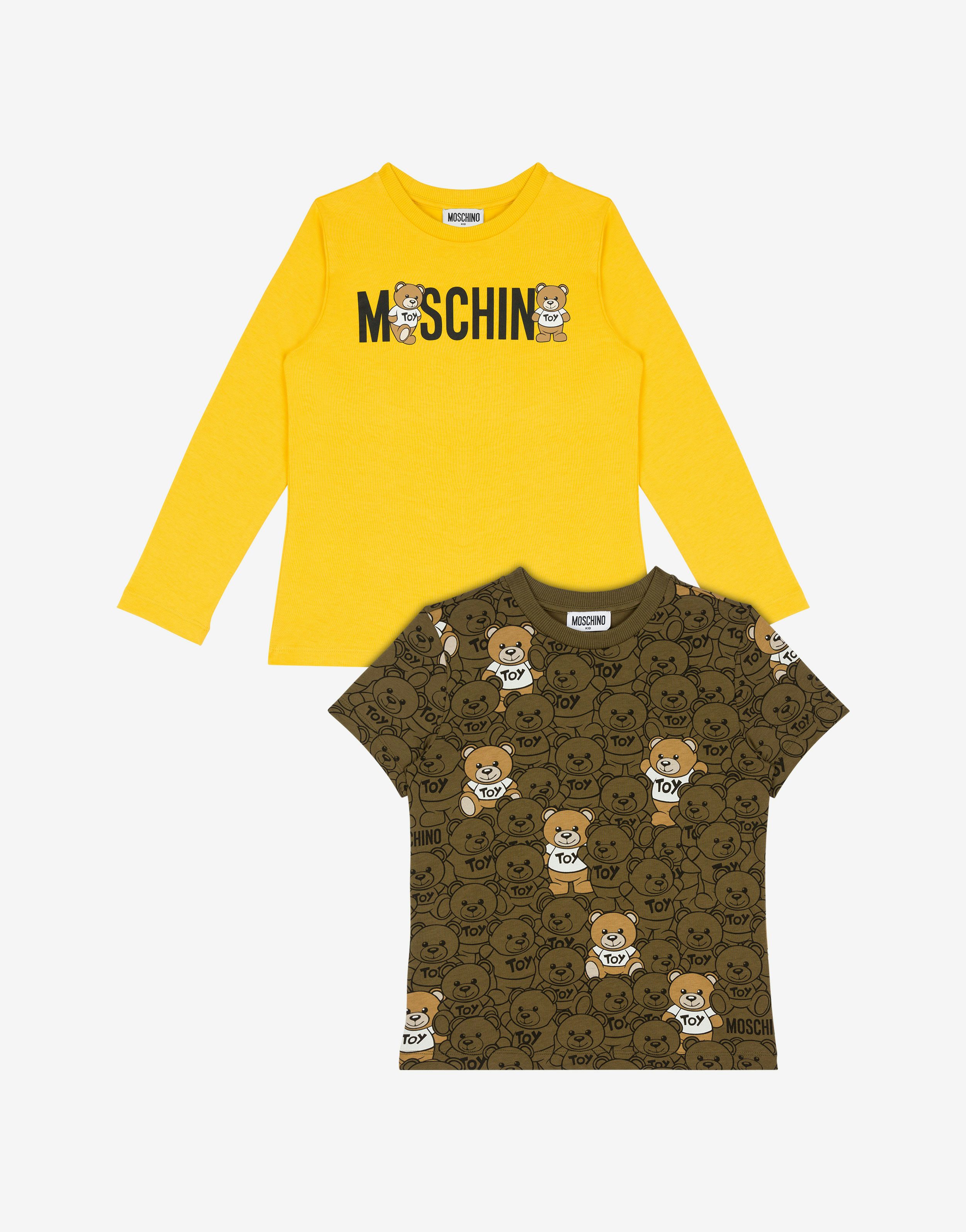 Moschino Teddy Bear ジャージー Tシャツ 2枚セット