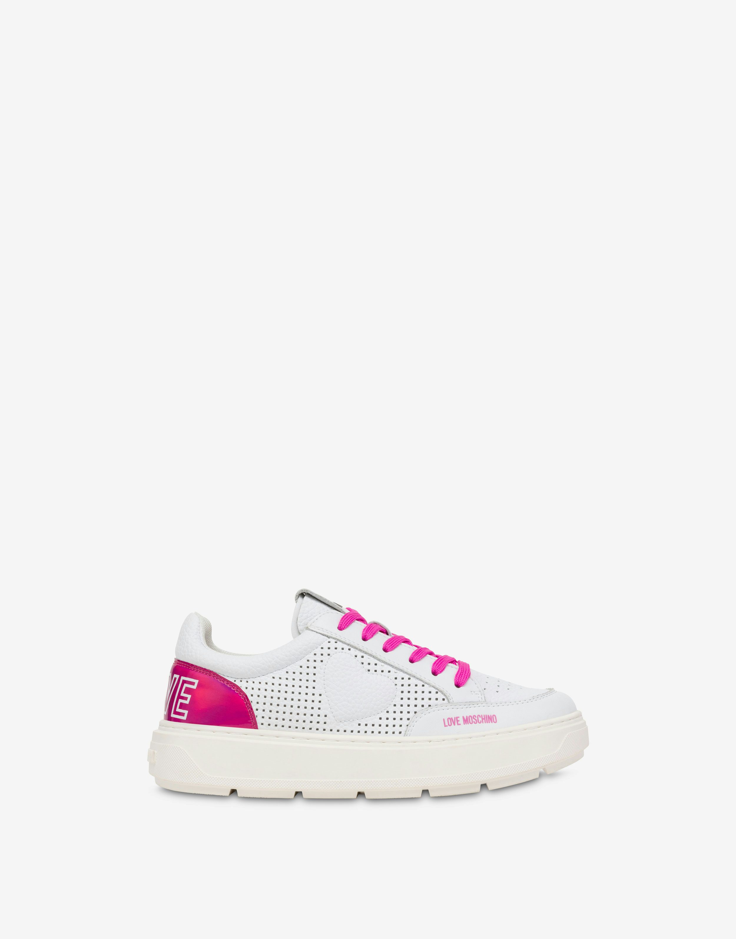 Bold Love perforated calfskin sneakers