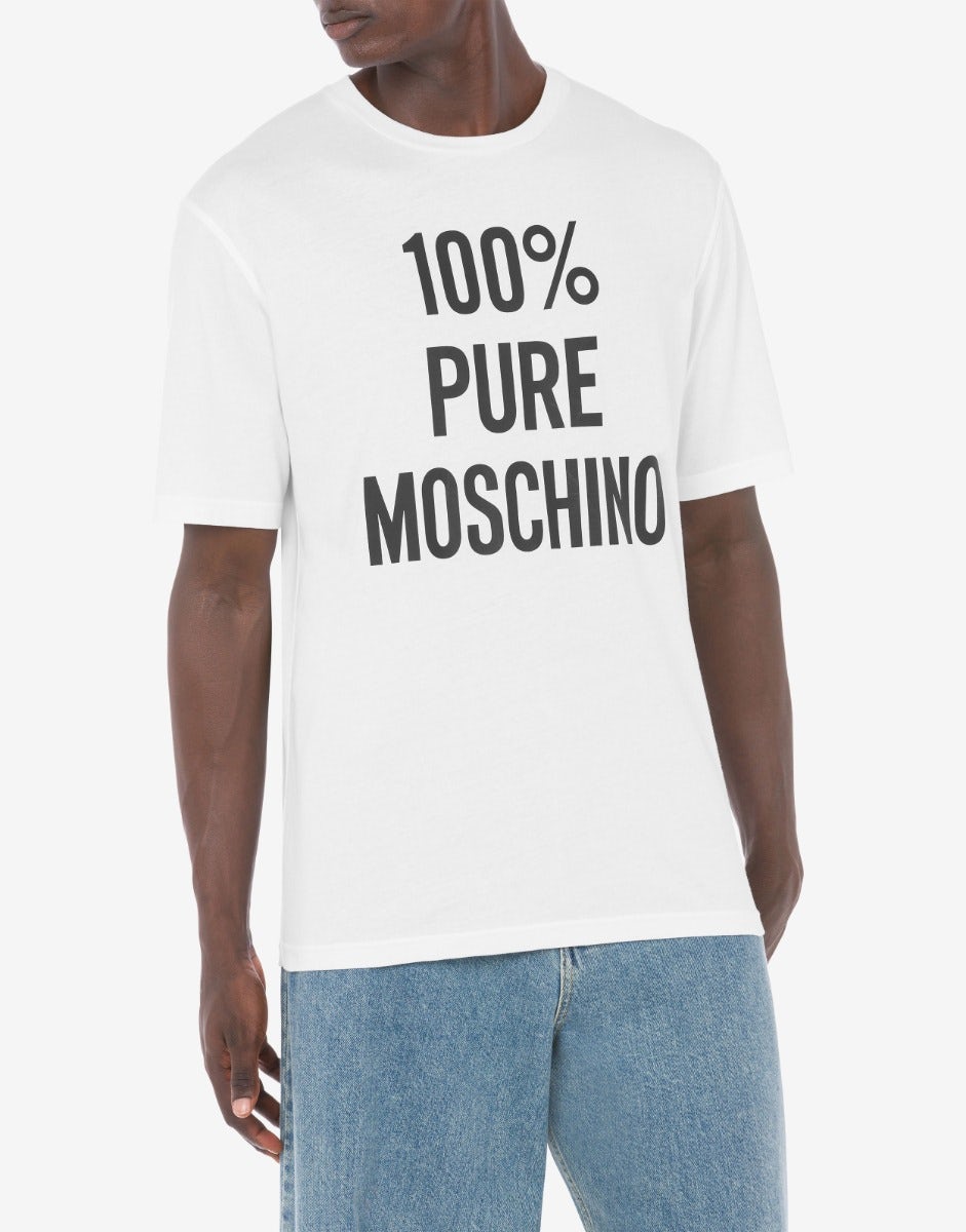 100% Pure Moschino organic jersey T-shirt