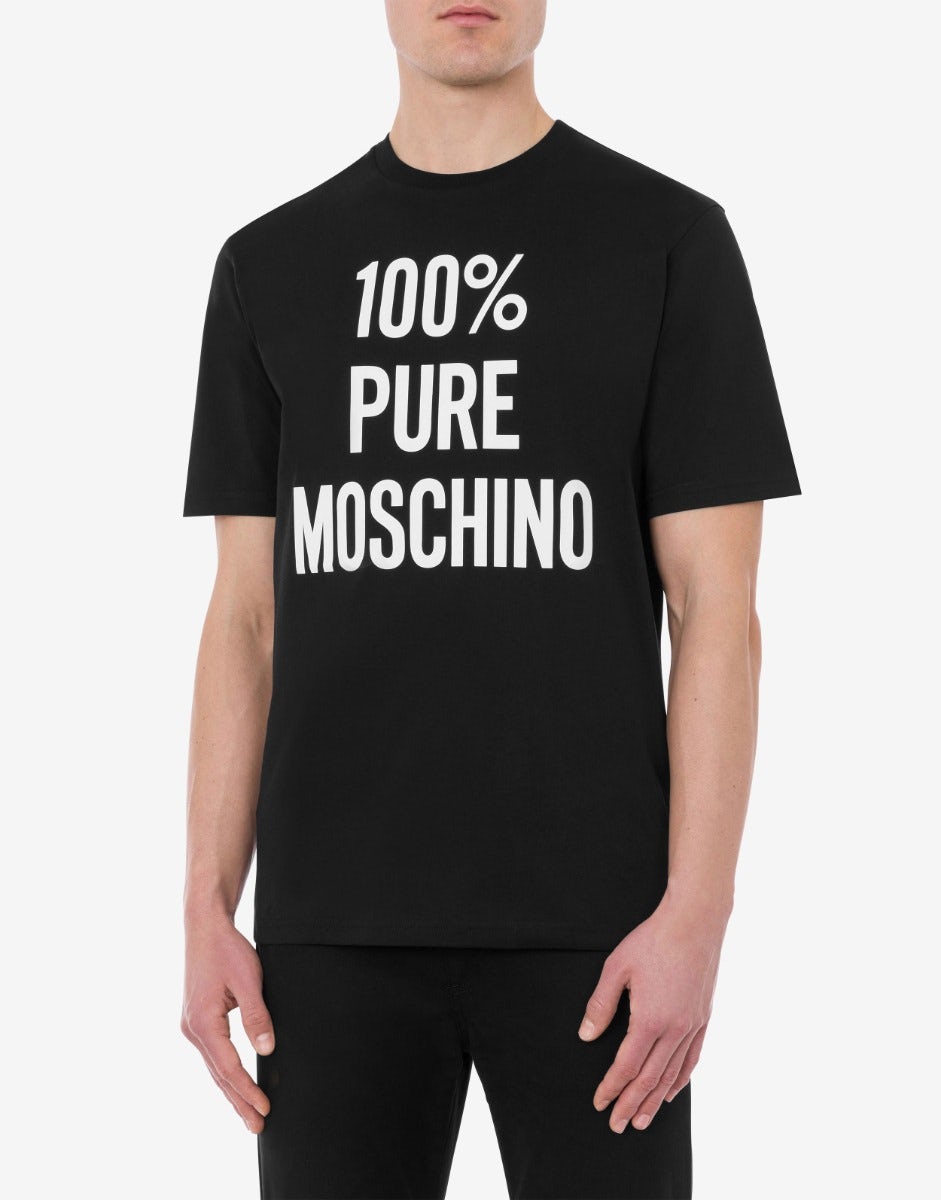 100% Pure Moschino有机平纹针织T恤