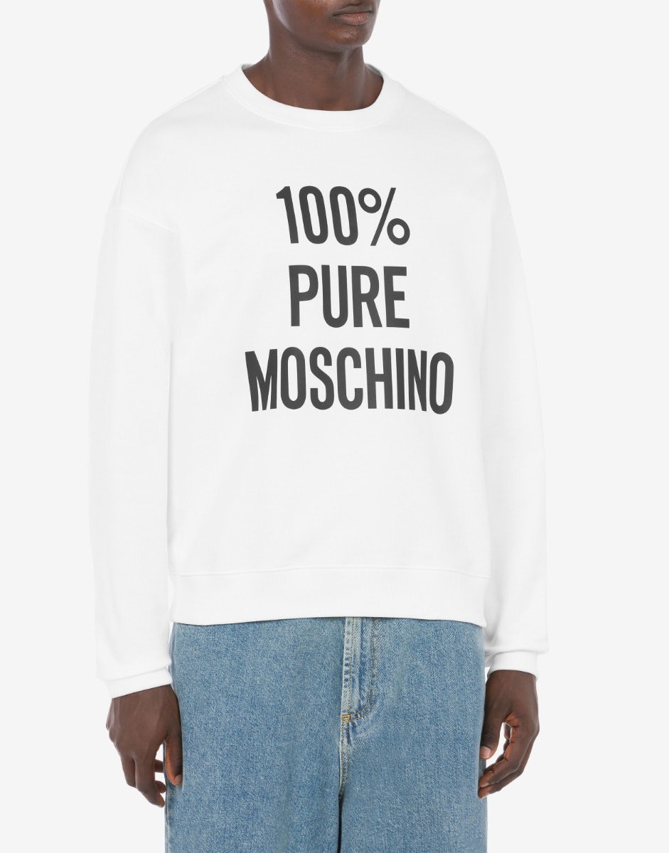 100% Pure Moschino organic cotton sweatshirt