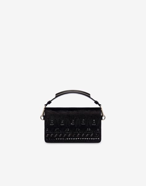Handle Gem horizontal bag with embroidery