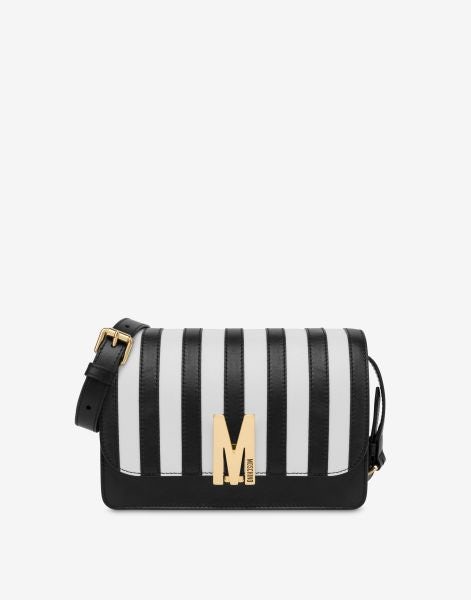 M calfskin striped bag
