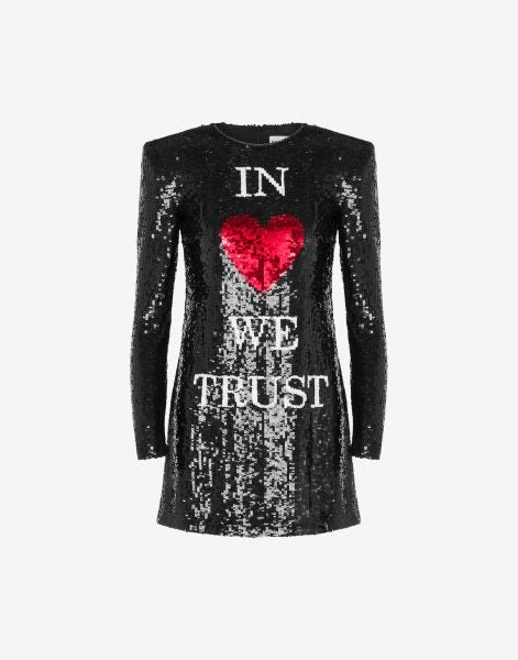 In Love We Trust sequin dress