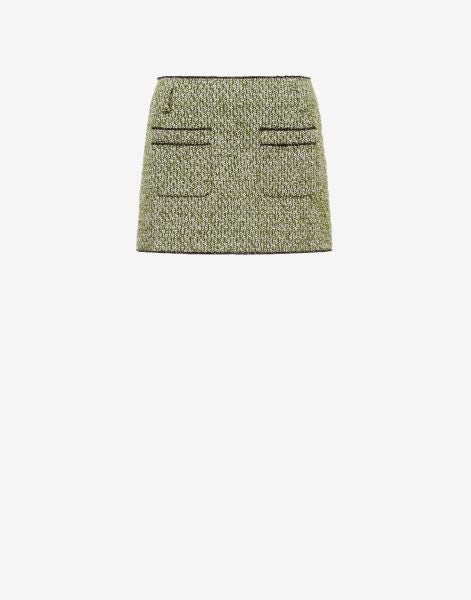 Bouclé mat miniskirt