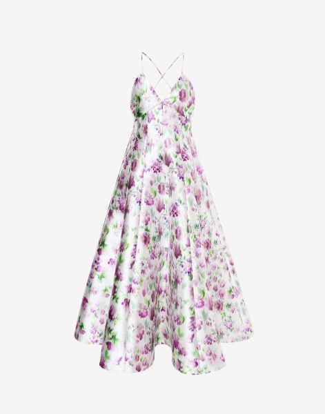 Kleid aus Radzmir mit Blumendruck