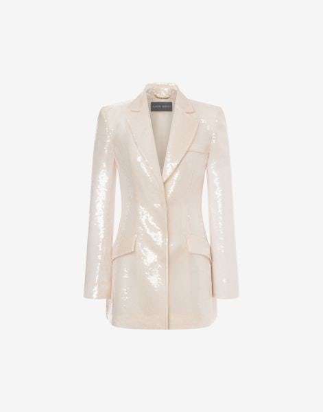 Jacket with sequins on organza