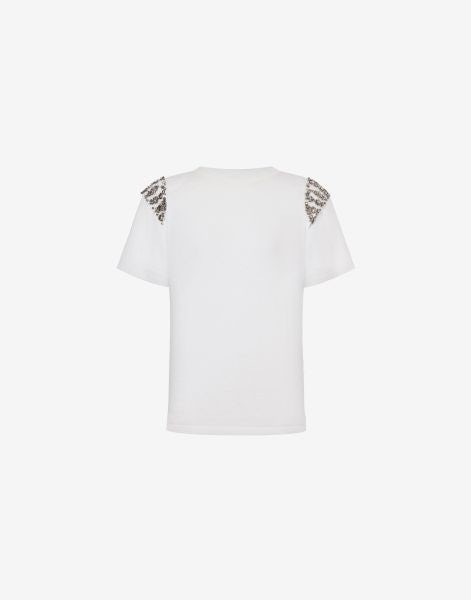 Organic jersey t-shirt with embroidery