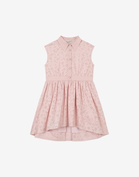Kids' cotton dress with floral pattern