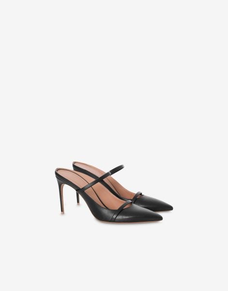 Malone Souliers x Philosophy 'Aurora' black nappa leather mules