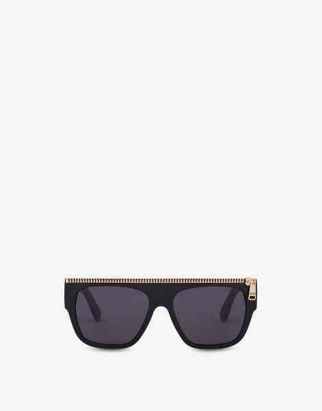 Zip Detail black sunglasses