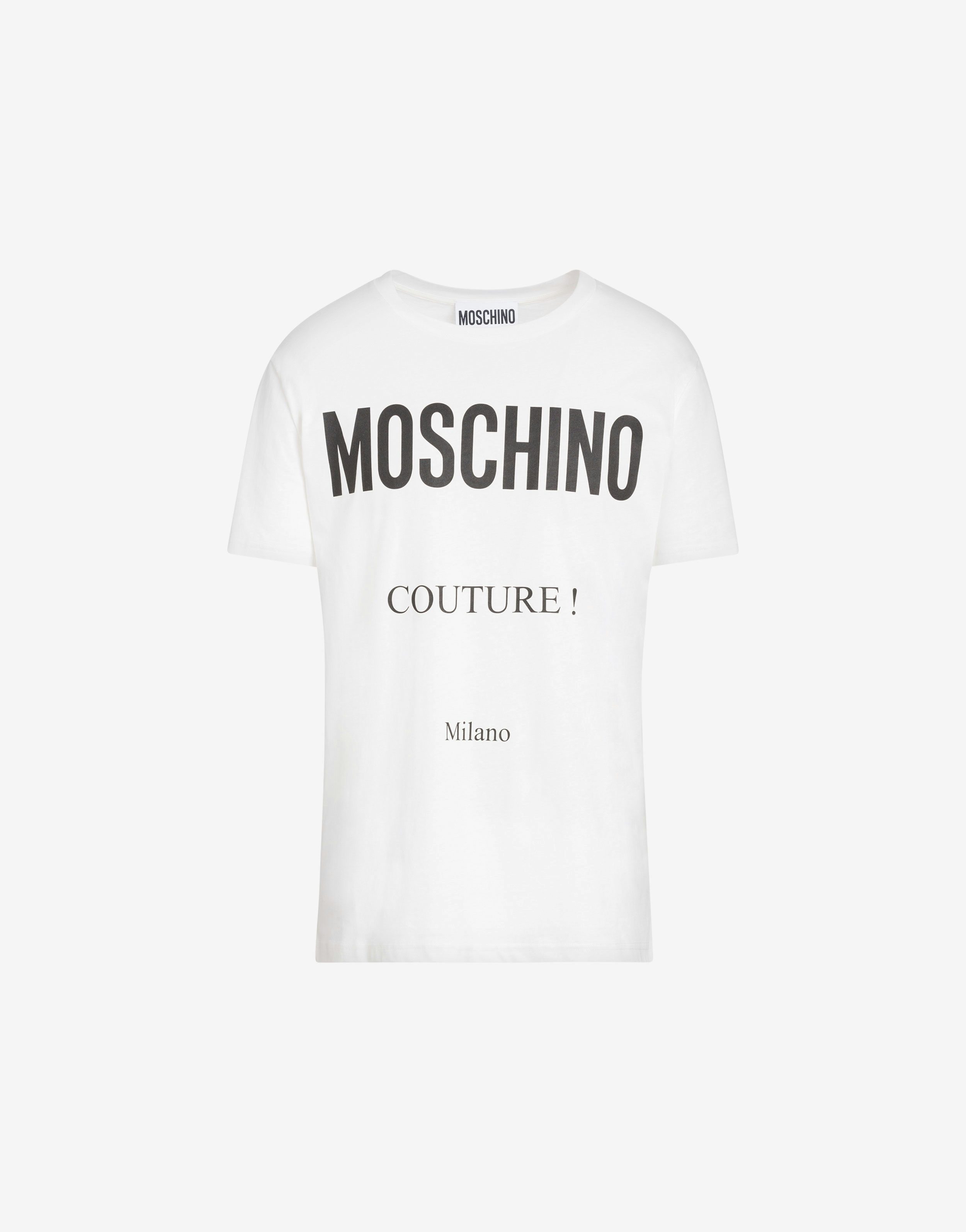 Camiseta De Algodón Con Estampado Moschino Couture