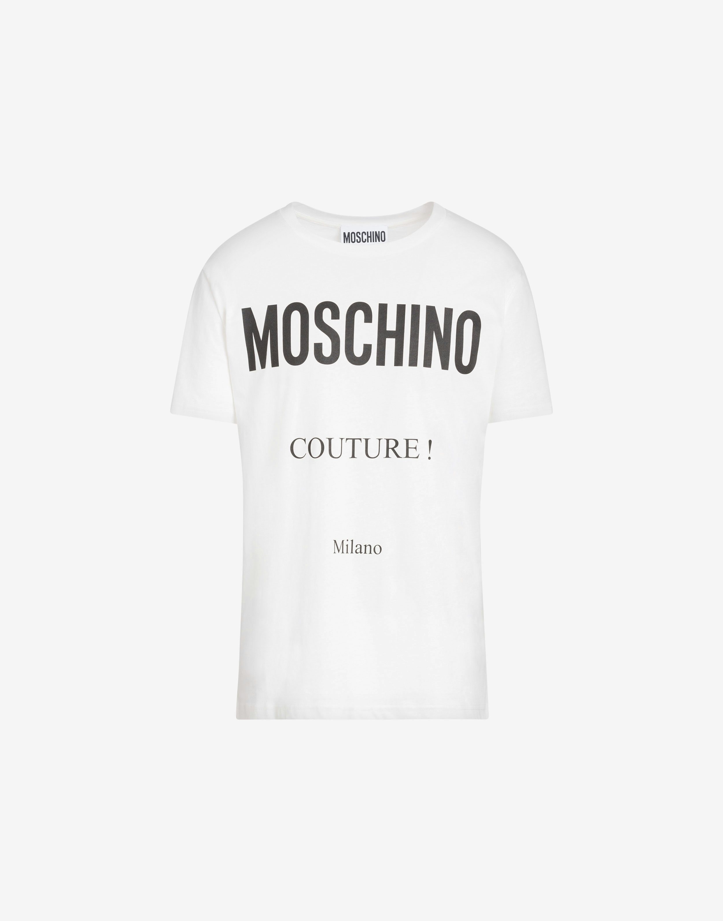 Cotton T-shirt With Moschino Couture Print