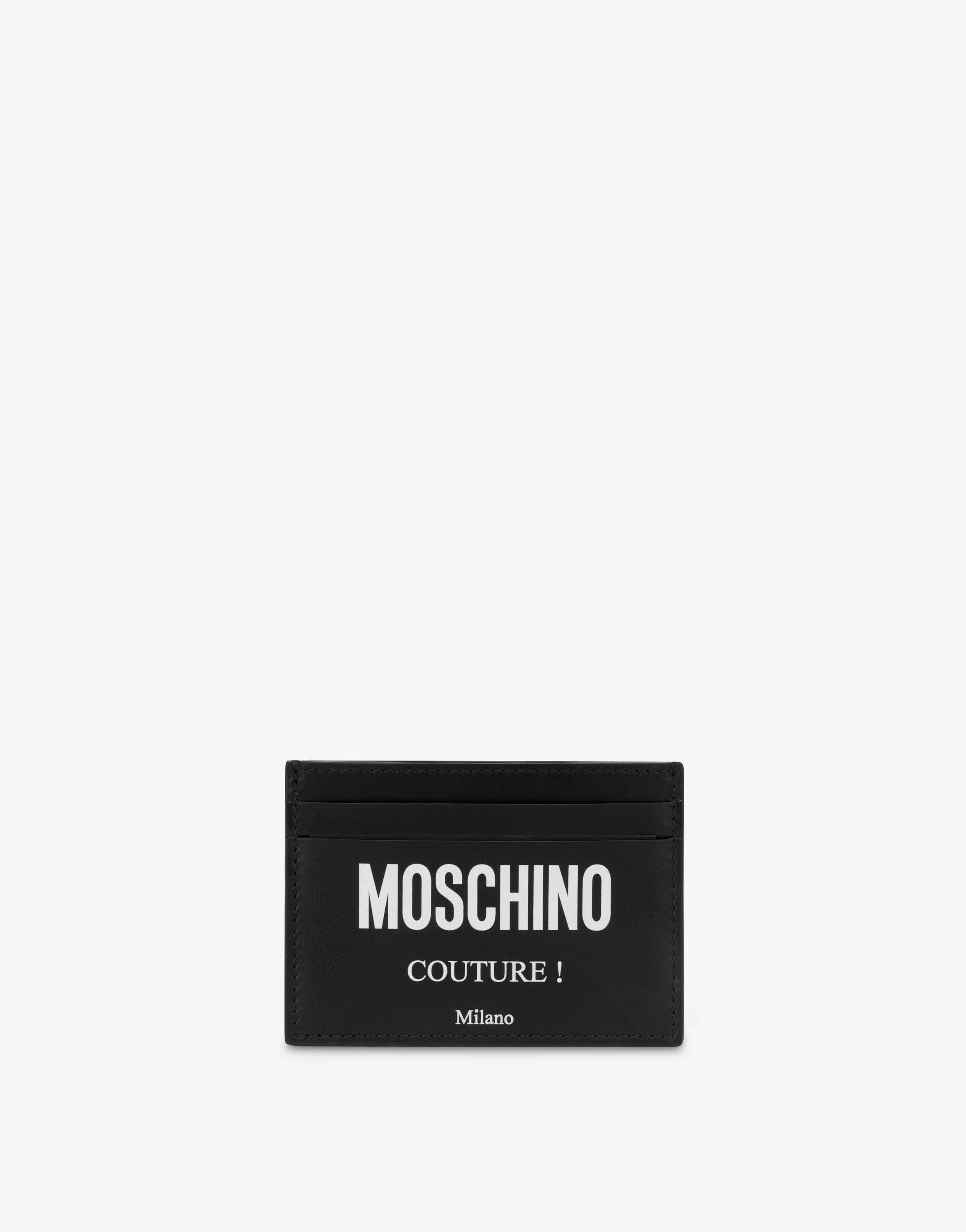 Porte-cartes En Cuir Moschino Couture