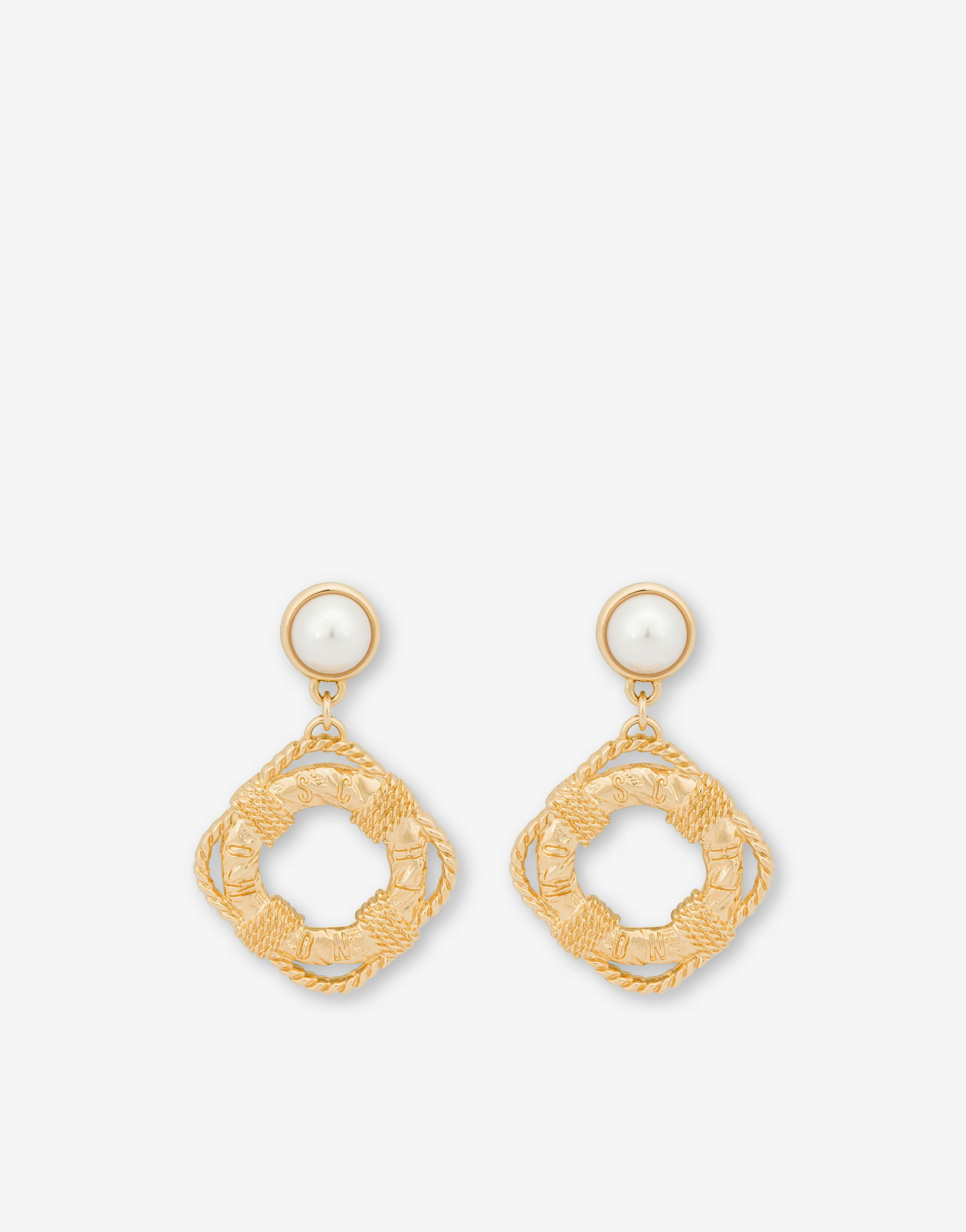 Boucles D’oreilles Pendantes Moschino Lifesaver