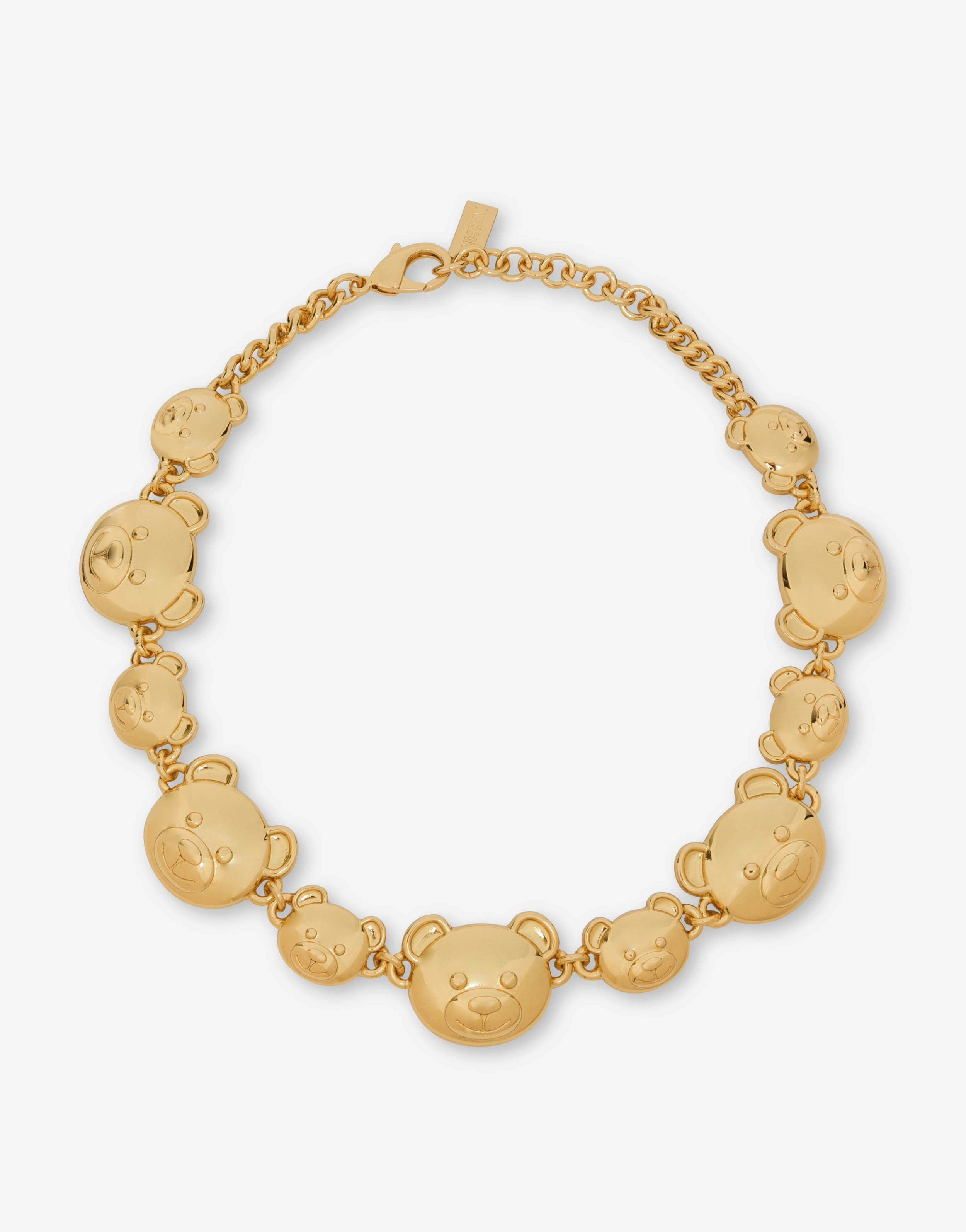 Moschino Teddy Bear Choker Necklace.