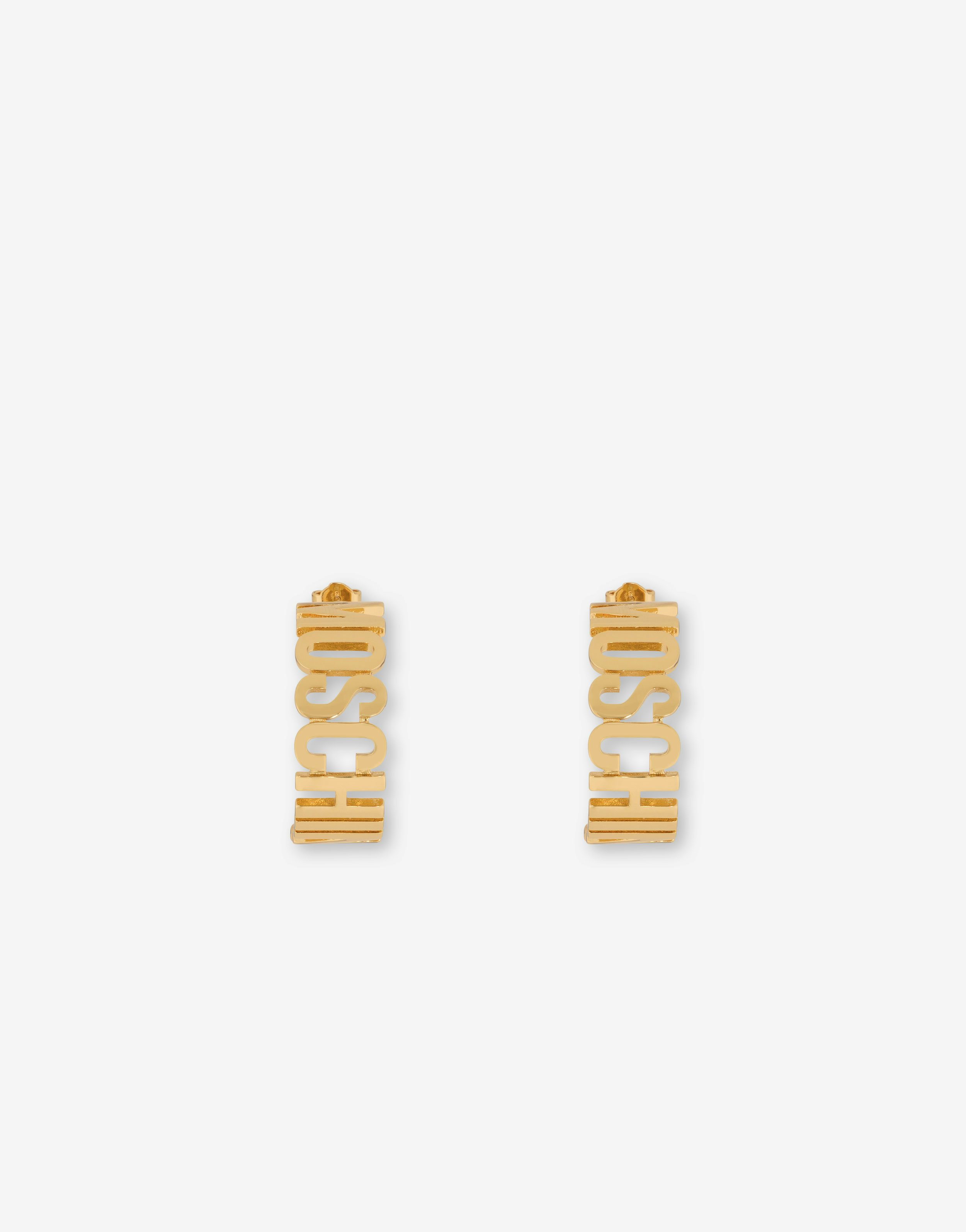 Lettering Logo Small Earrings