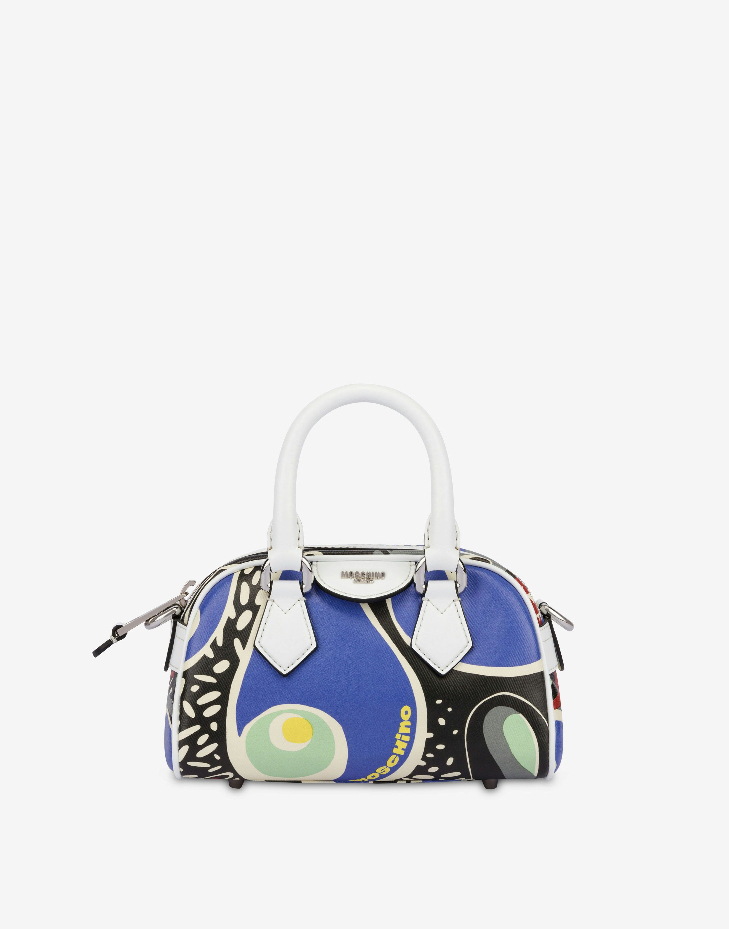 Petit Sac Bowling En Canvas Imprimé Multicolore