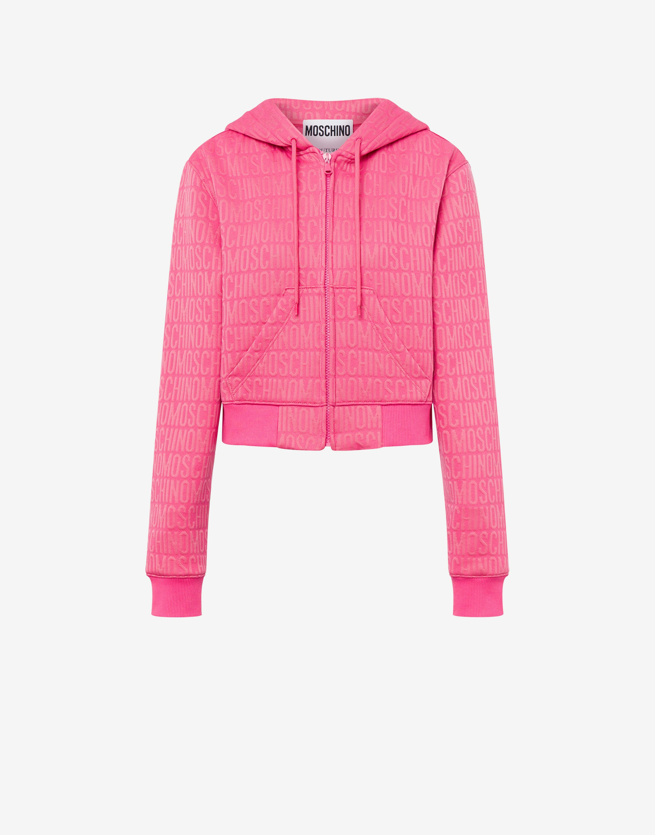 All-over Logo Short Sweatshirt