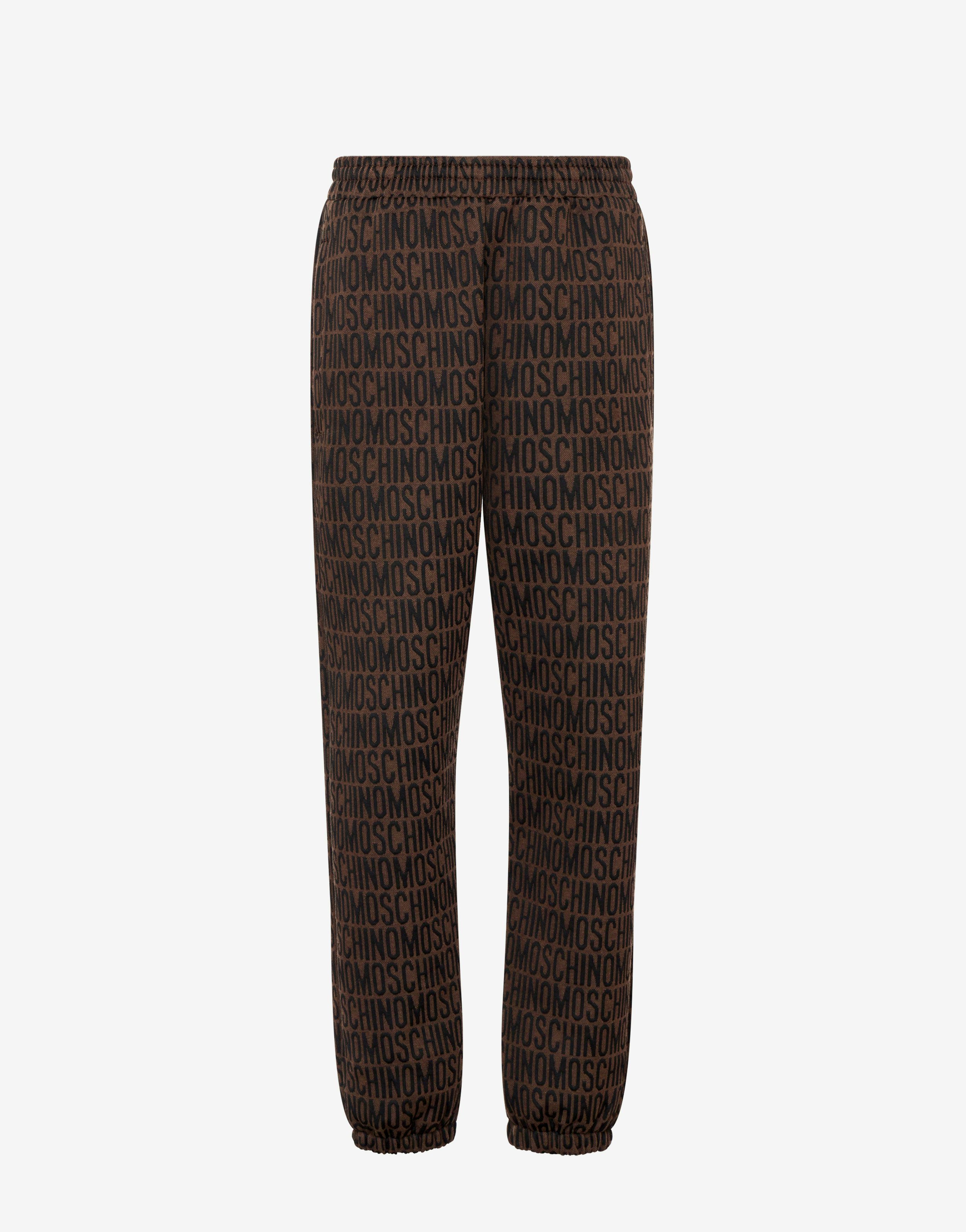All-over Logo Jacquard Fleece Joggers