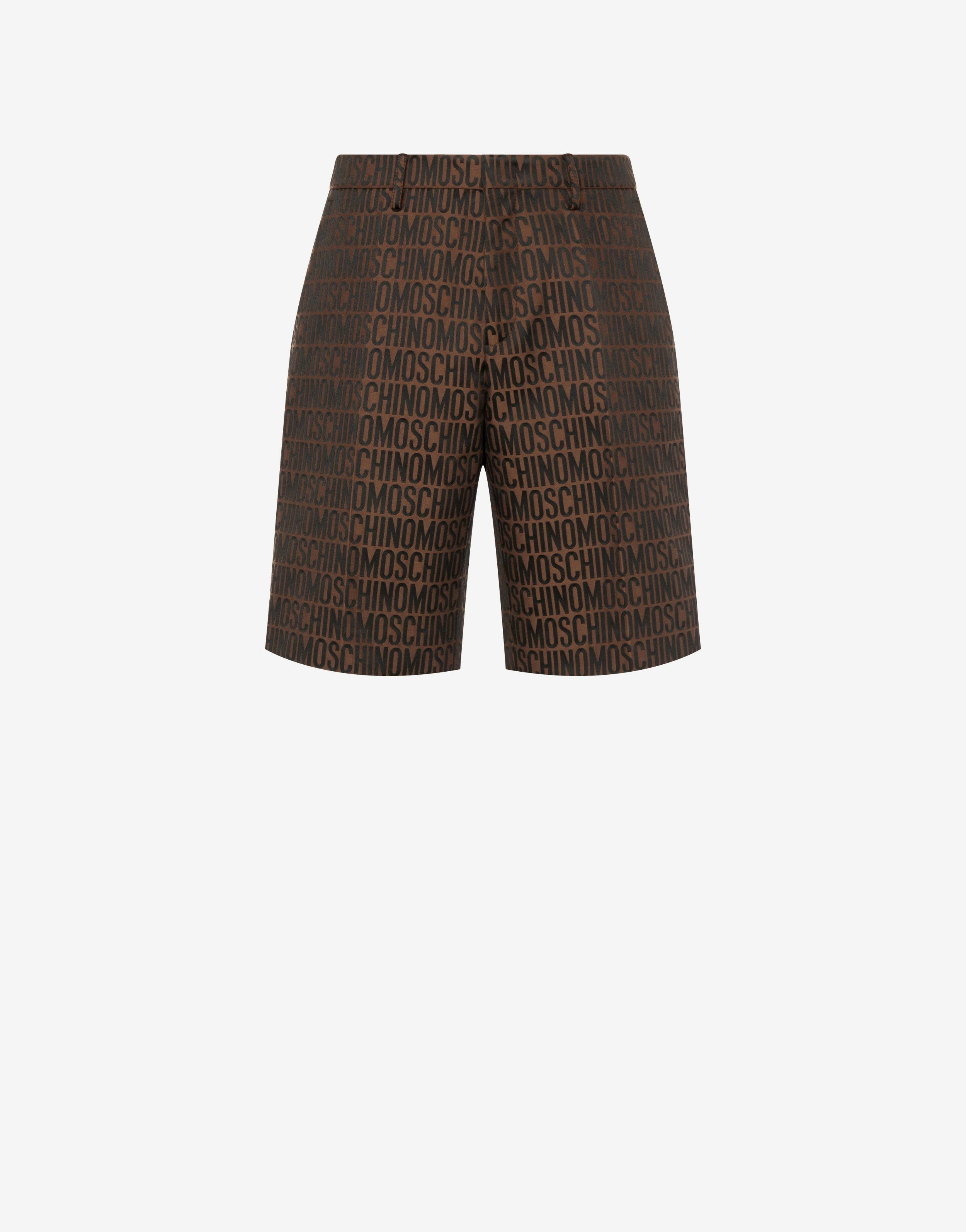 All-over Logo Jacquard Nylon Bermuda Shorts