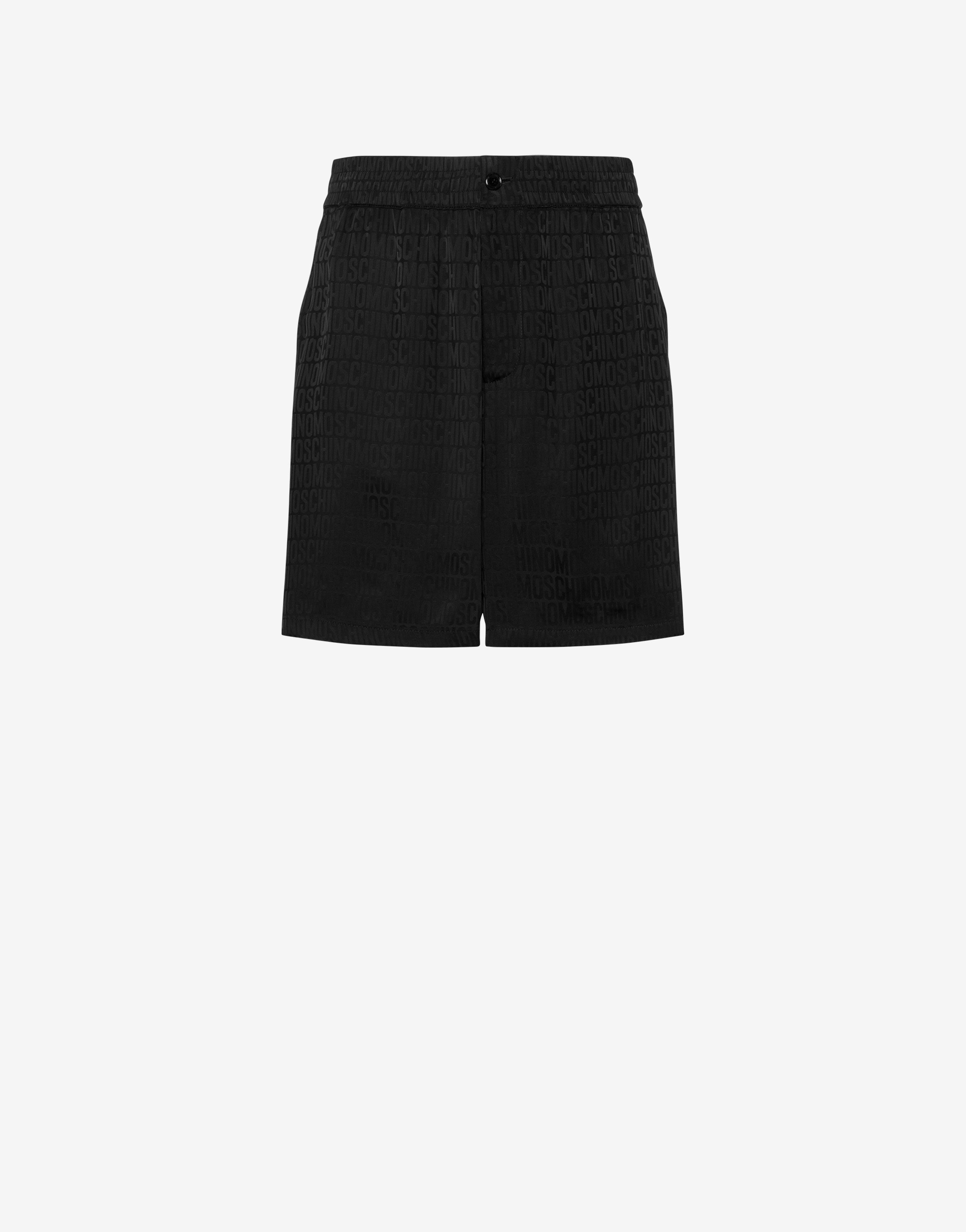 All-over Logo Jacquard Twill Bermuda Shorts