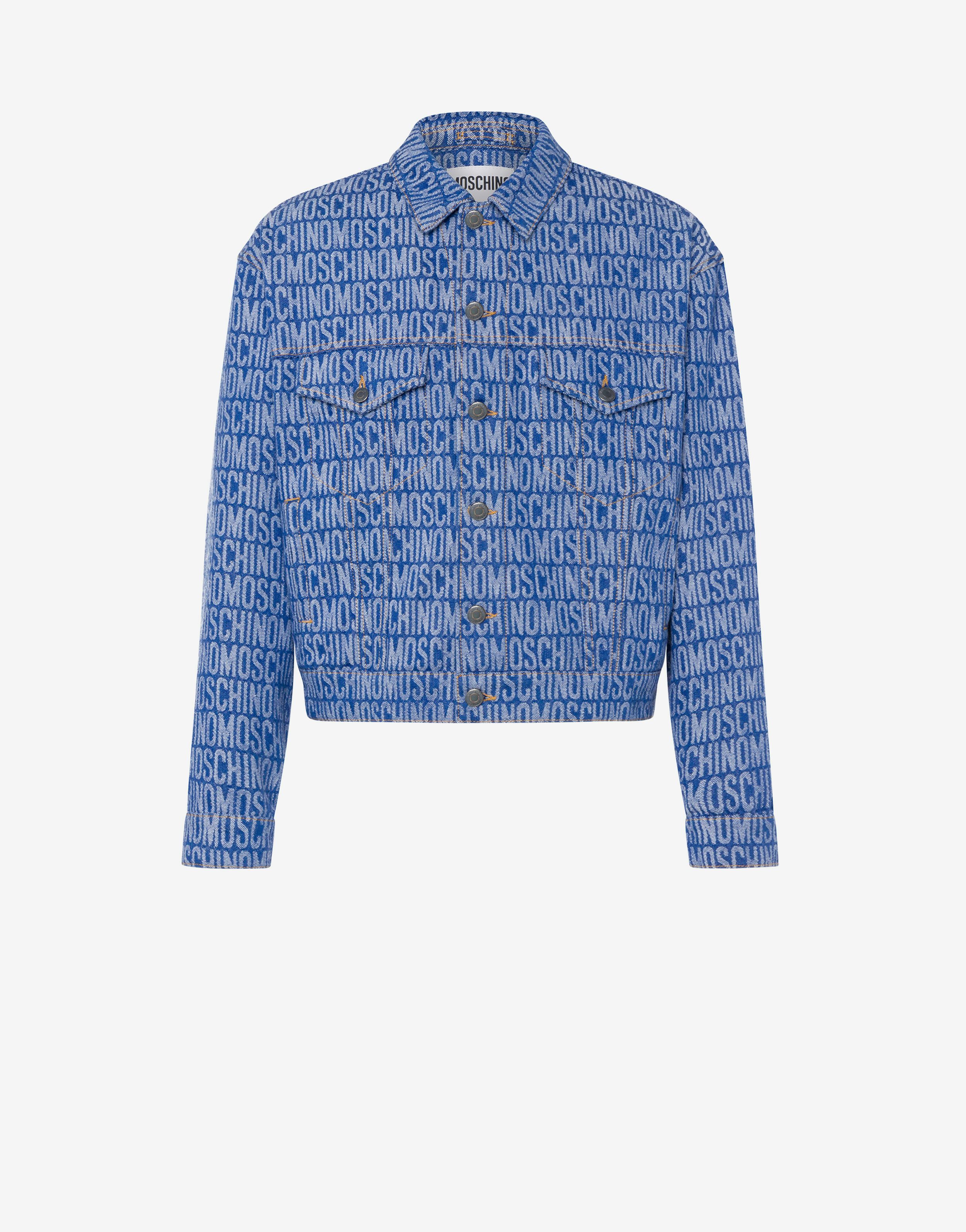 All-over Logo Jacquard Denim Jacket