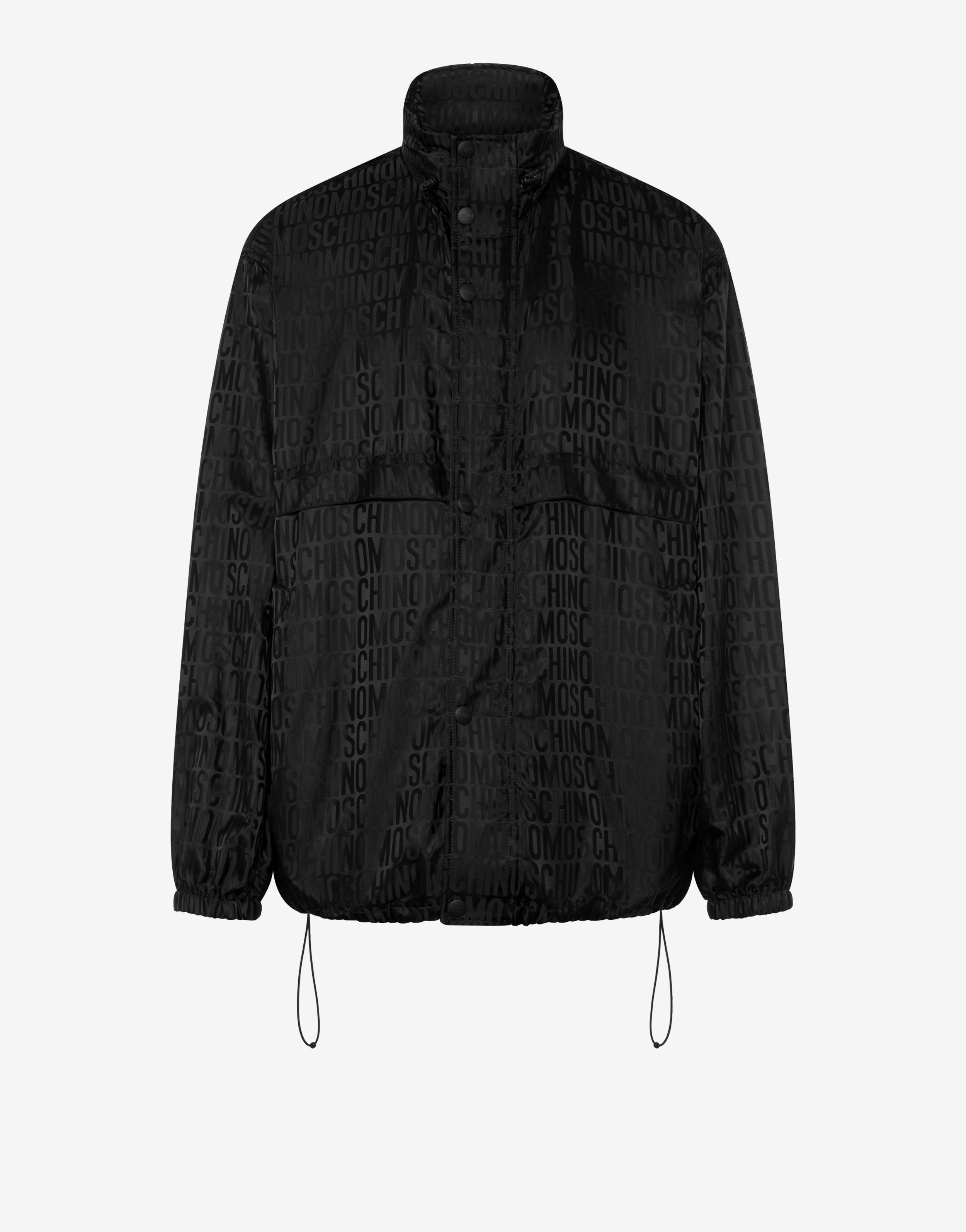 All-over Logo Jacquard Nylon Windbreaker