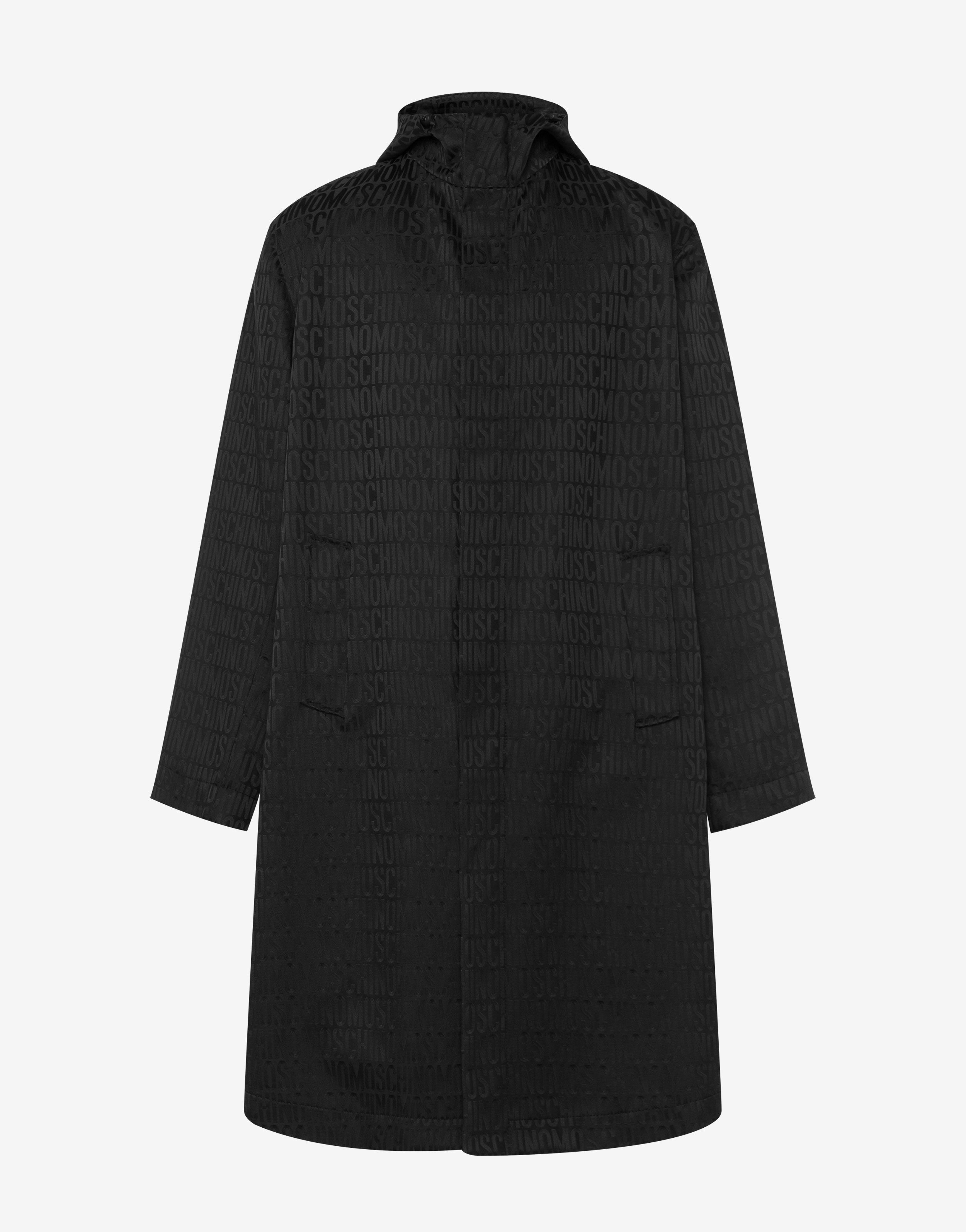 All-over Logo Jacquard Nylon Coat
