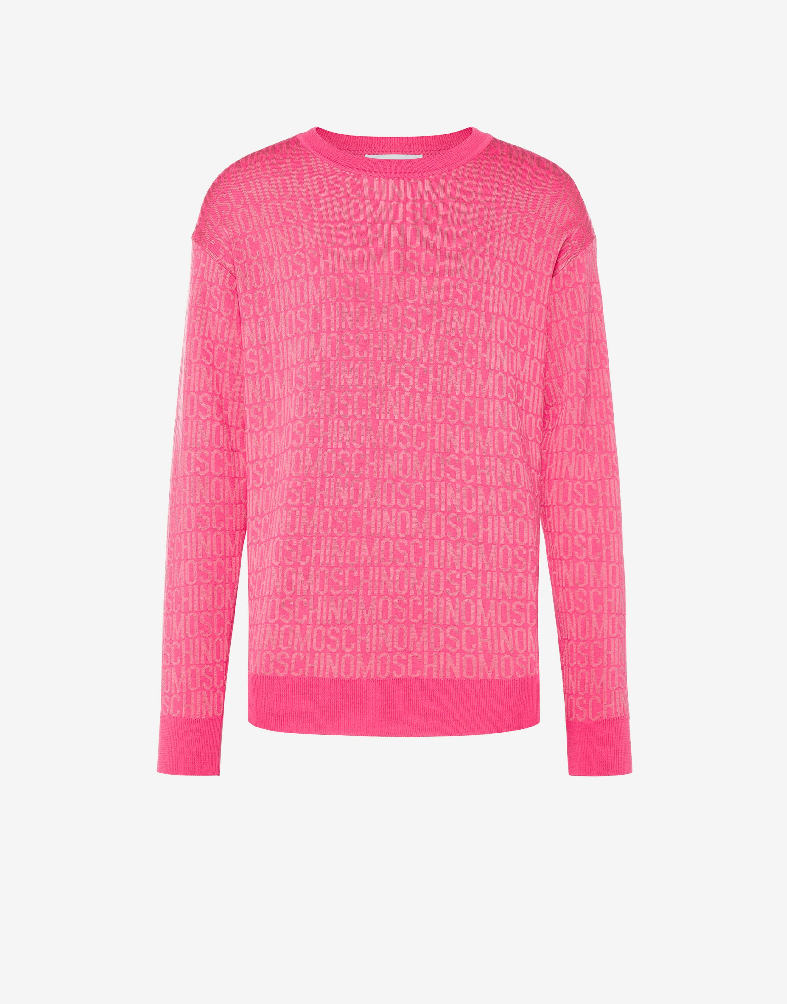All-over Logo Jacquard Wool Jumper