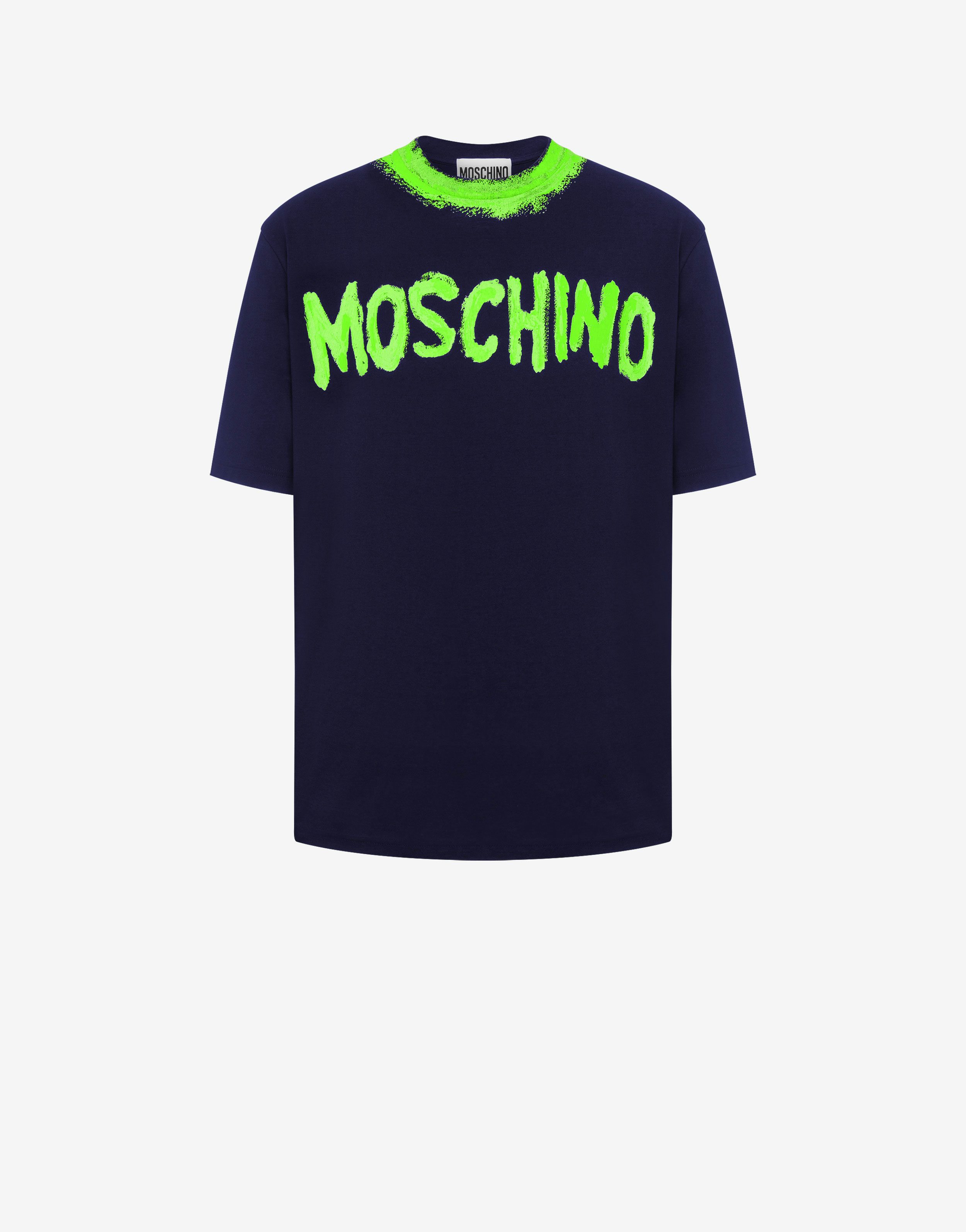Camiseta De Punto Orgánico Moschino Paint