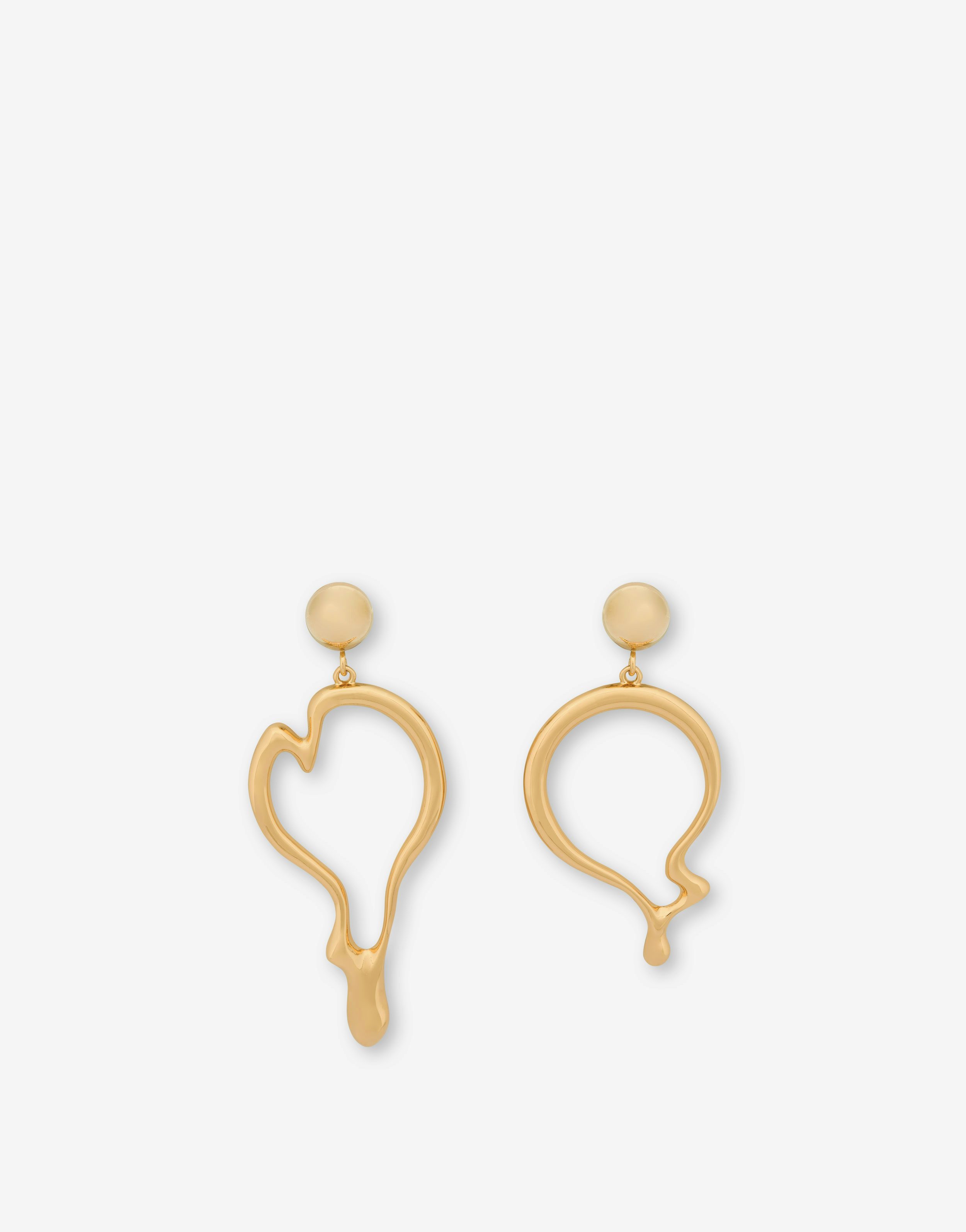 Morphed Effect Drop Earrings