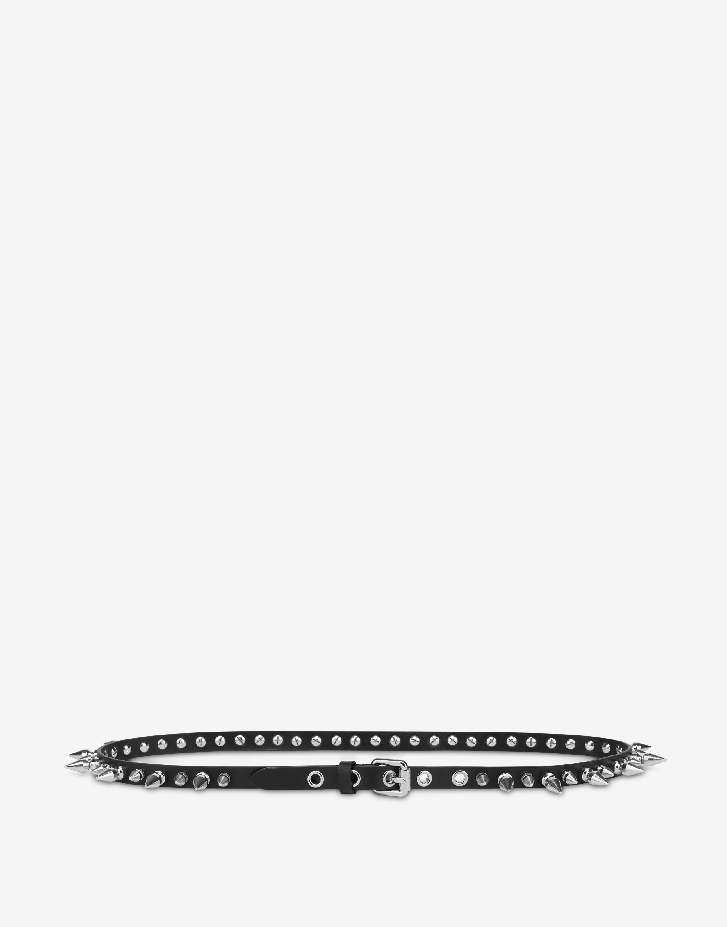 Calfskin Belt With Studs