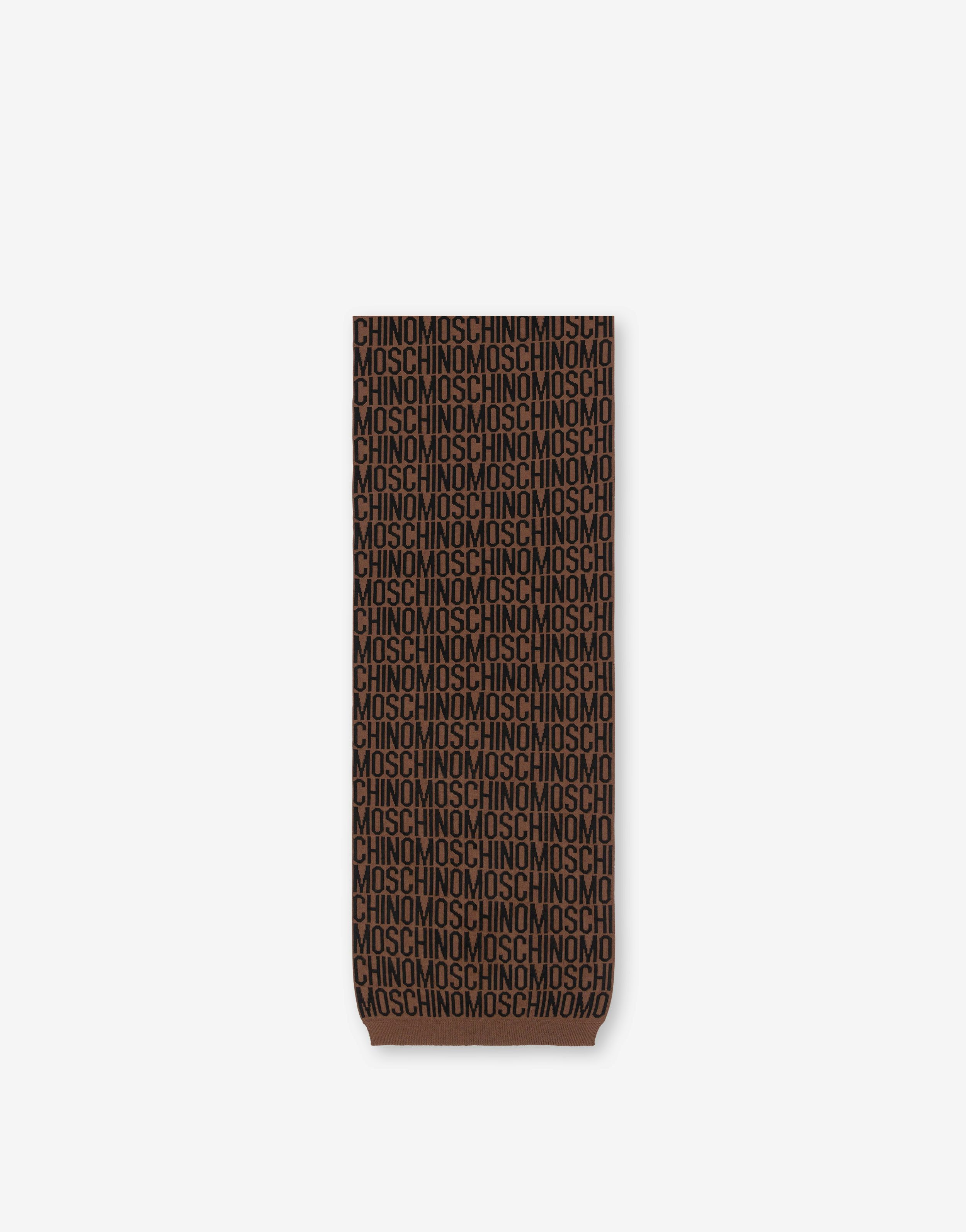 Allover Logo Knit Scarf
