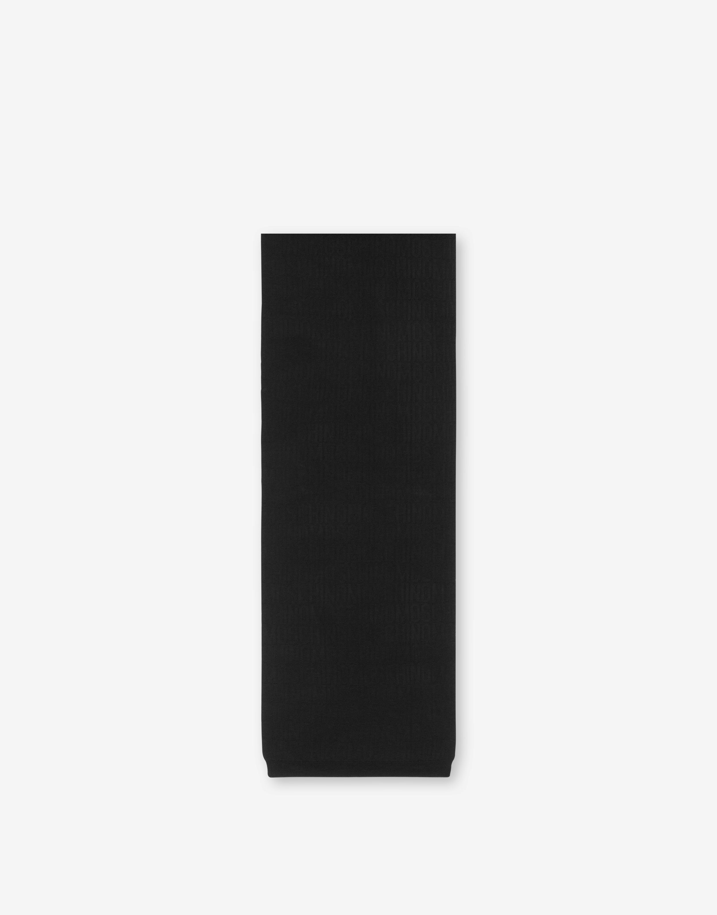 Allover Logo Knit Scarf